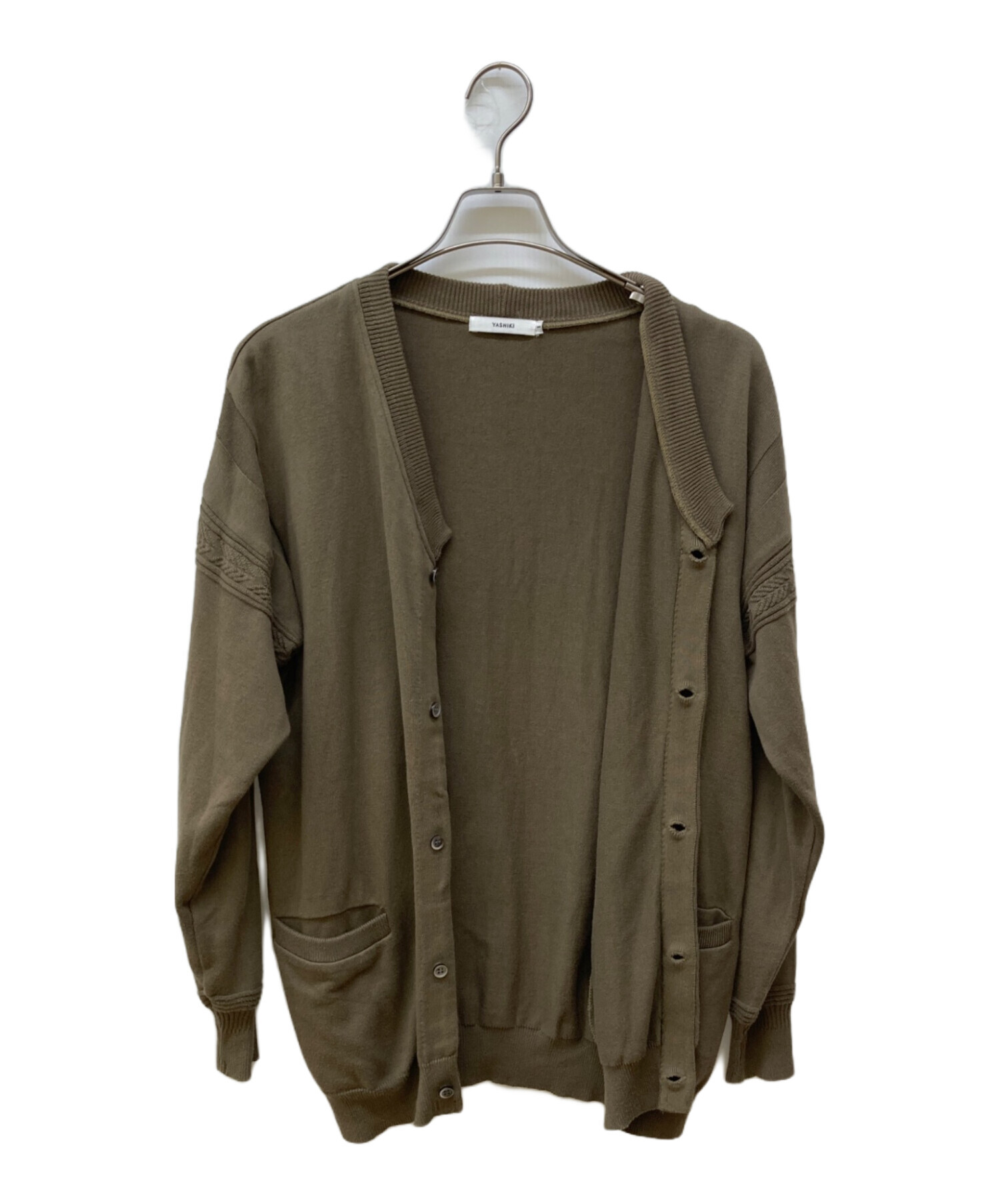 中古・古着通販】YASHIKI (ヤシキ) Jyuban Cardigan ブラウン サイズ:1 