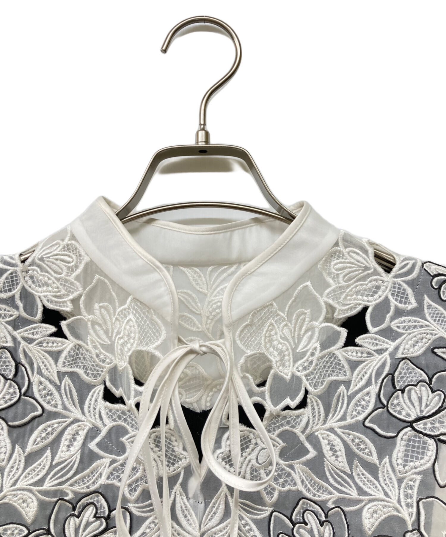 中古・古着通販】Snidel (スナイデル) レースカラーニットプルオーバー