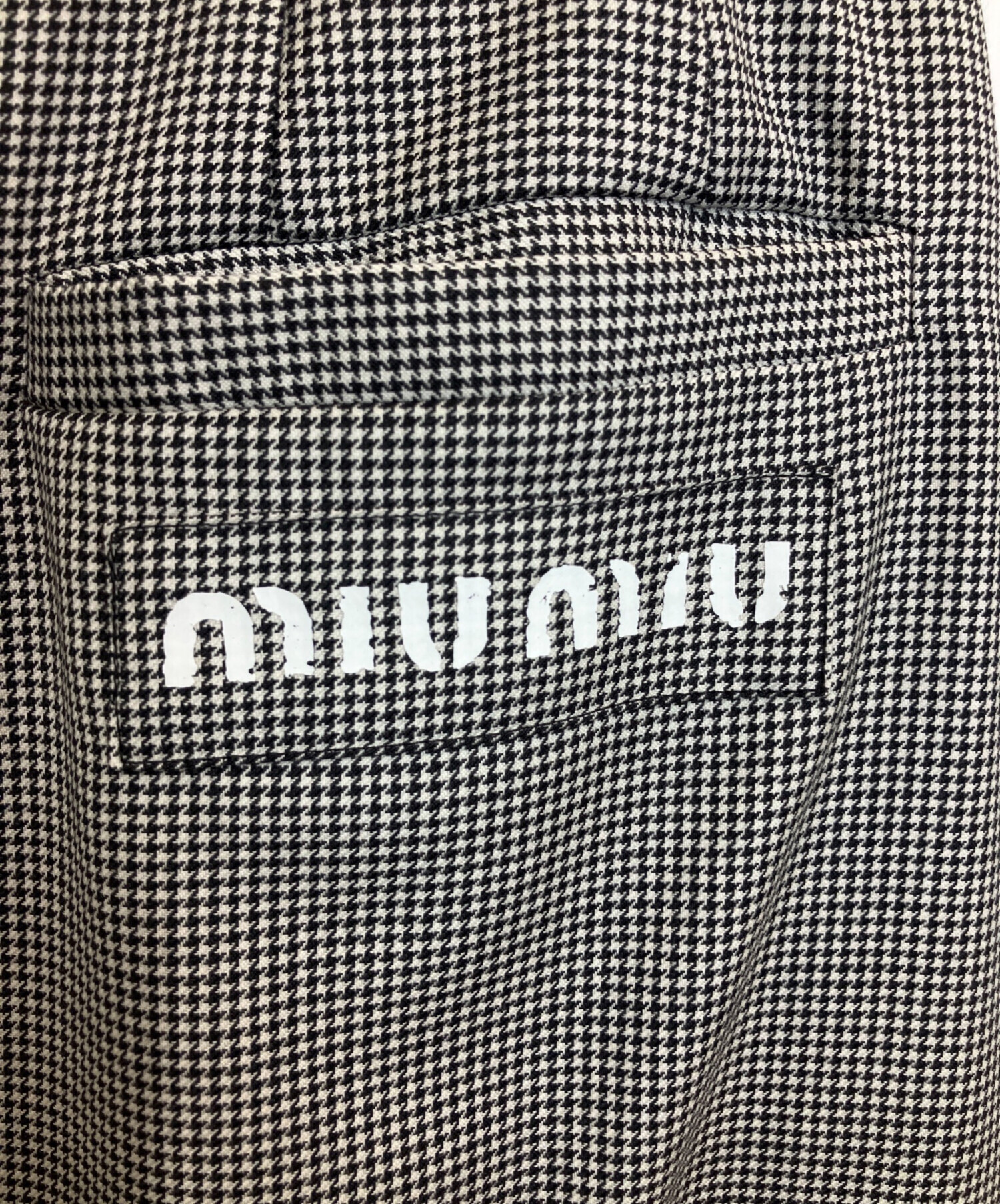 中古・古着通販】MIU MIU (ミュウミュウ) ロングスカート ミニハウンド