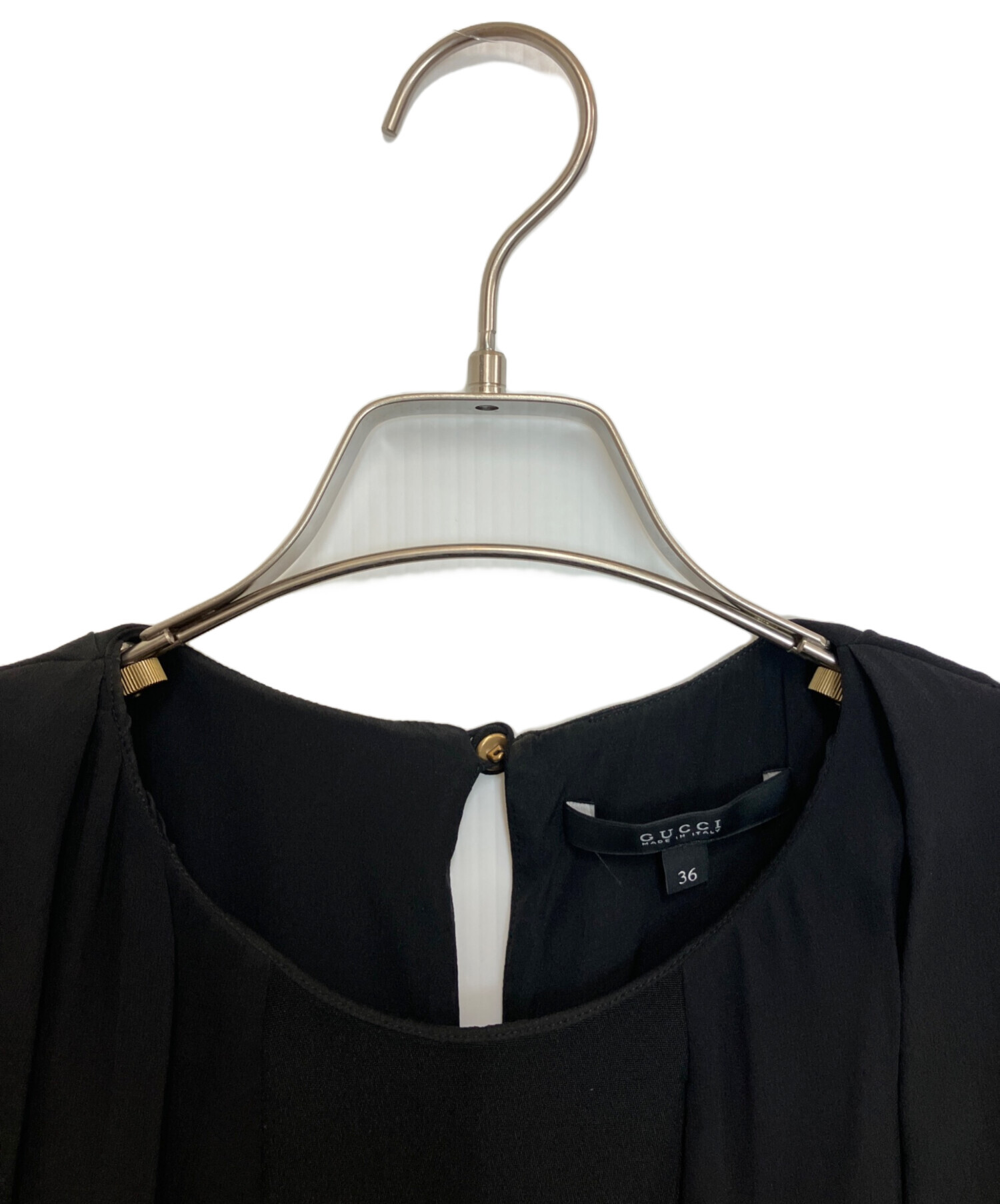 中古・古着通販】GUCCI (グッチ) シアーボリュームスリーブブラウス 