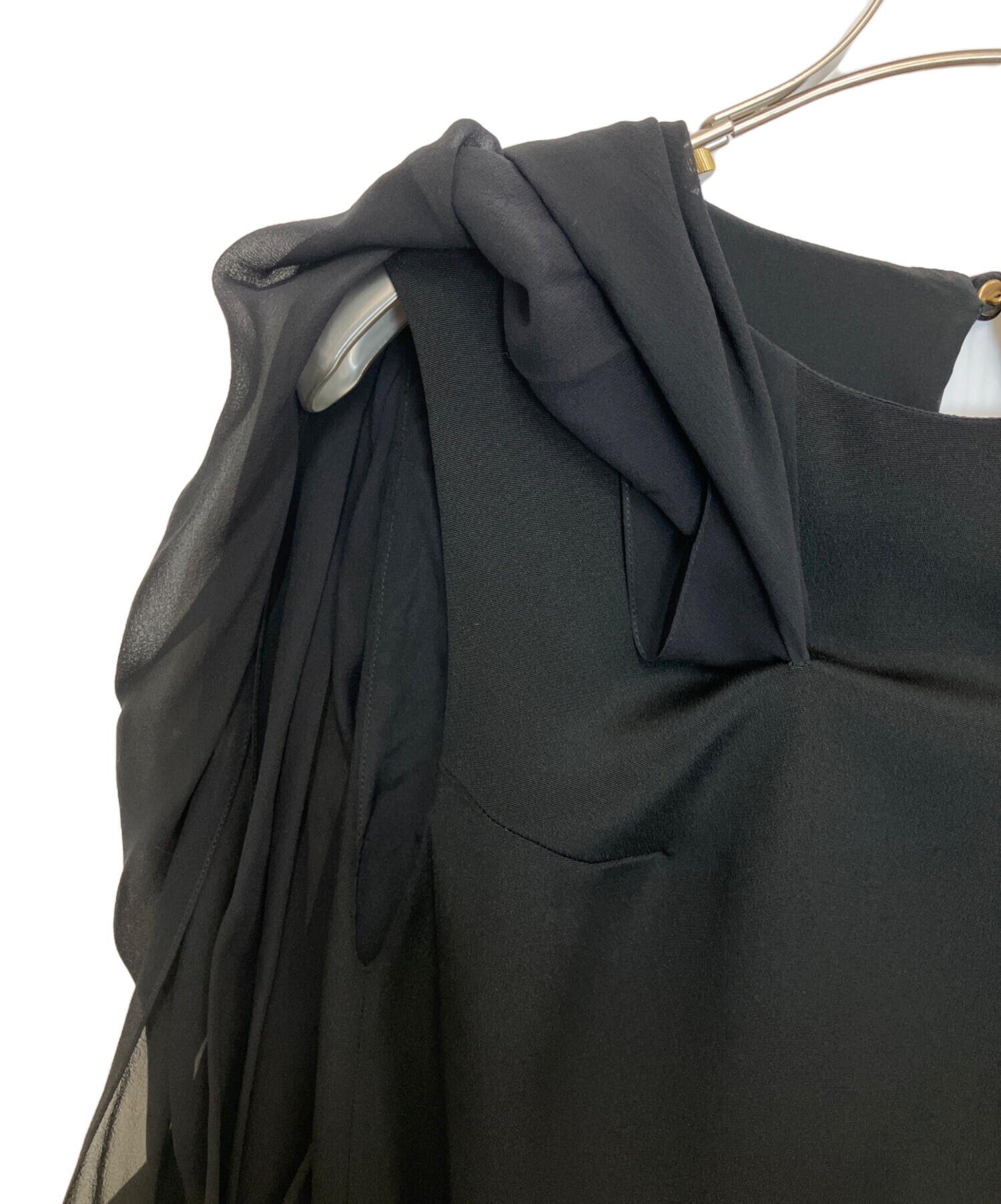 中古・古着通販】GUCCI (グッチ) シアーボリュームスリーブブラウス 