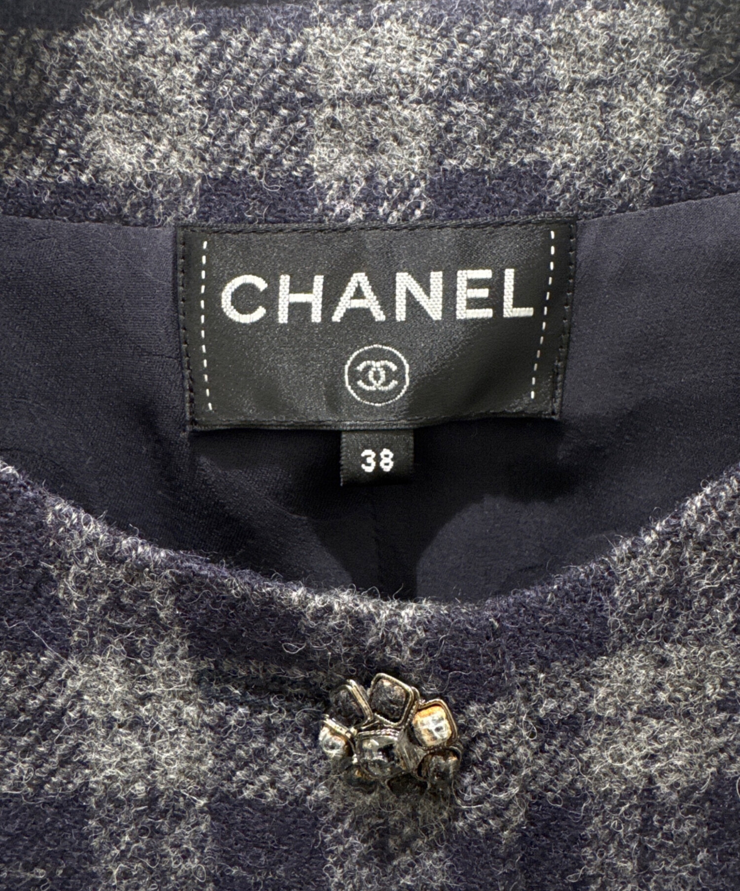 中古・古着通販】CHANEL (シャネル) P73 ウール×シルクチェック