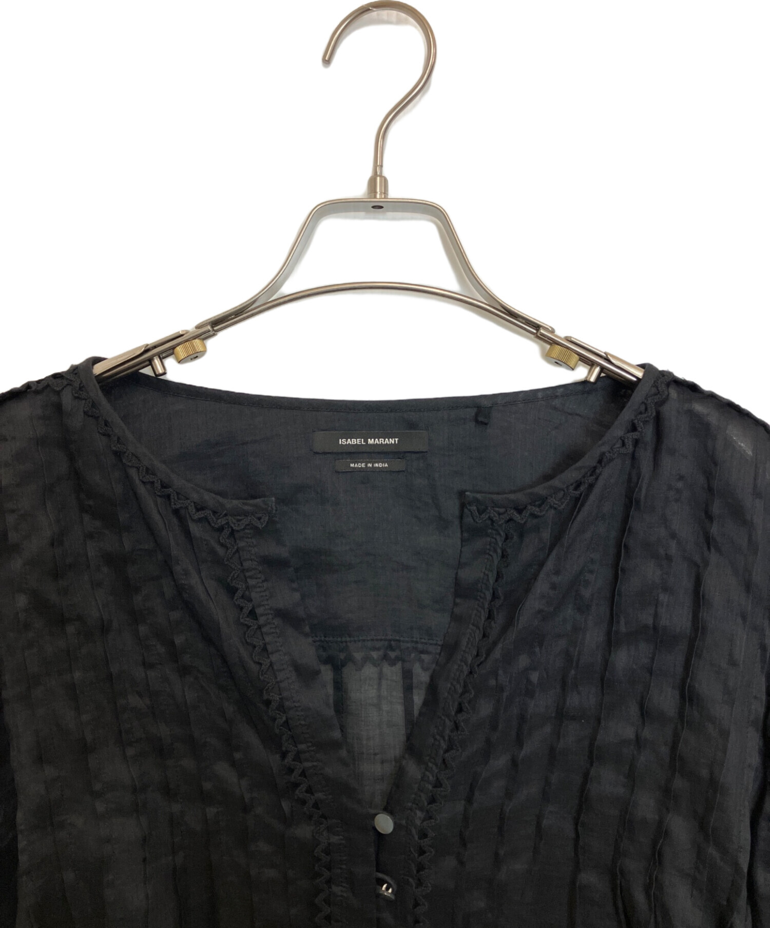 中古・古着通販】ISABEL MARANT (イザベルマラン) ブラウス ブラック 