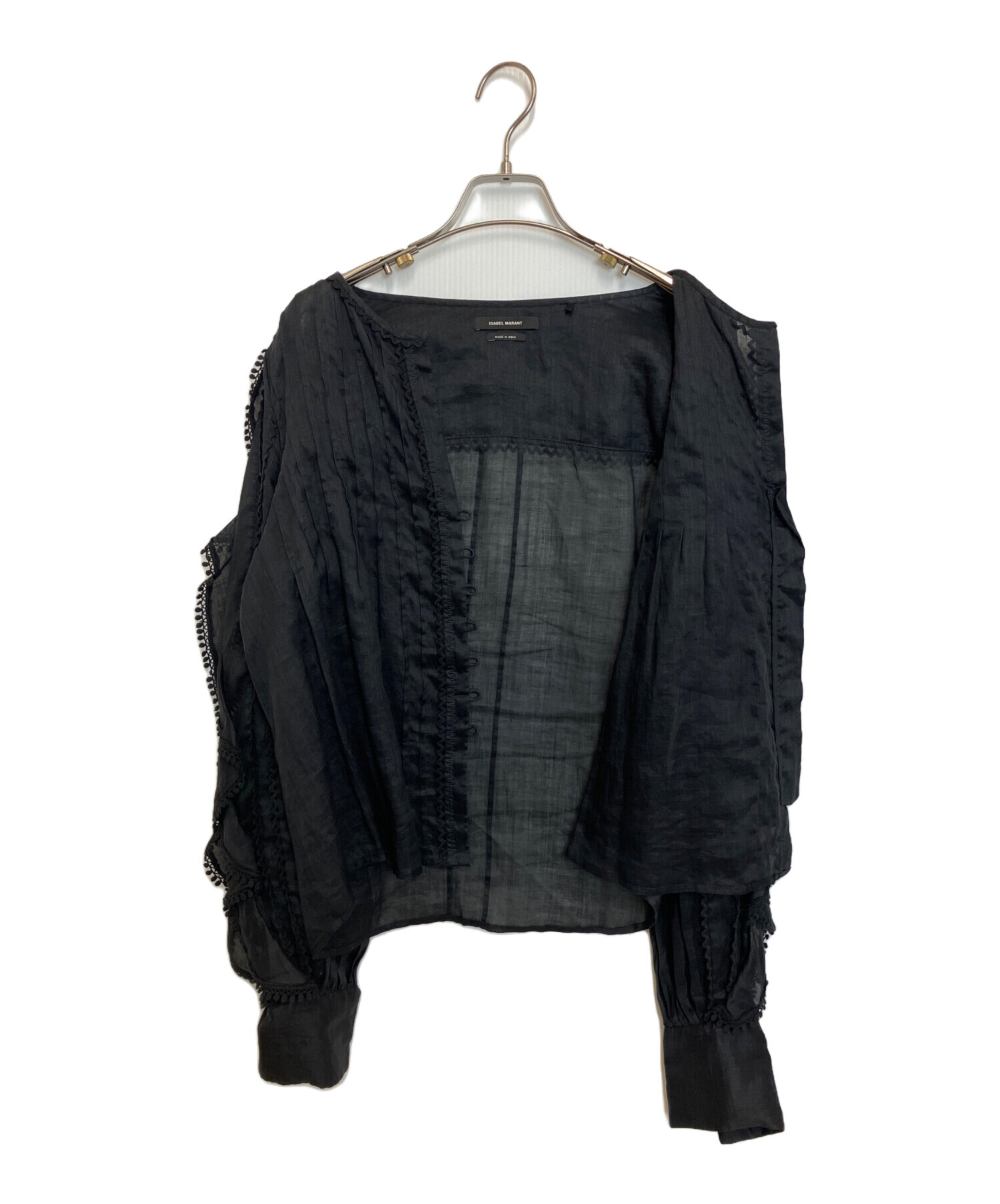 中古・古着通販】ISABEL MARANT (イザベルマラン) ブラウス ブラック 