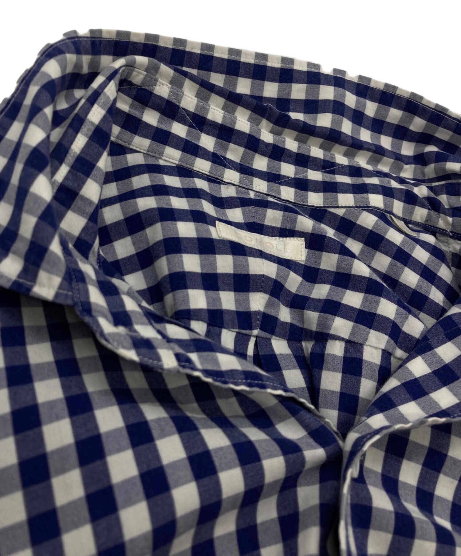 中古・古着通販】COMOLI (コモリ) ギンガムチェックコモリシャツ