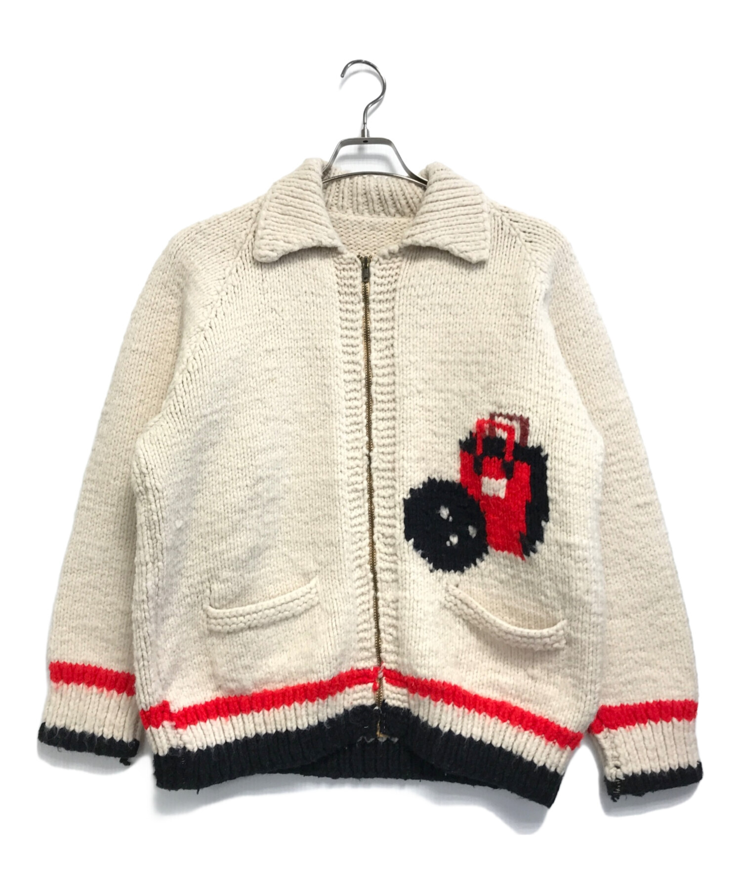 中古・古着通販】VINTAGE (ヴィンテージ) カウチンニットカーディガン 