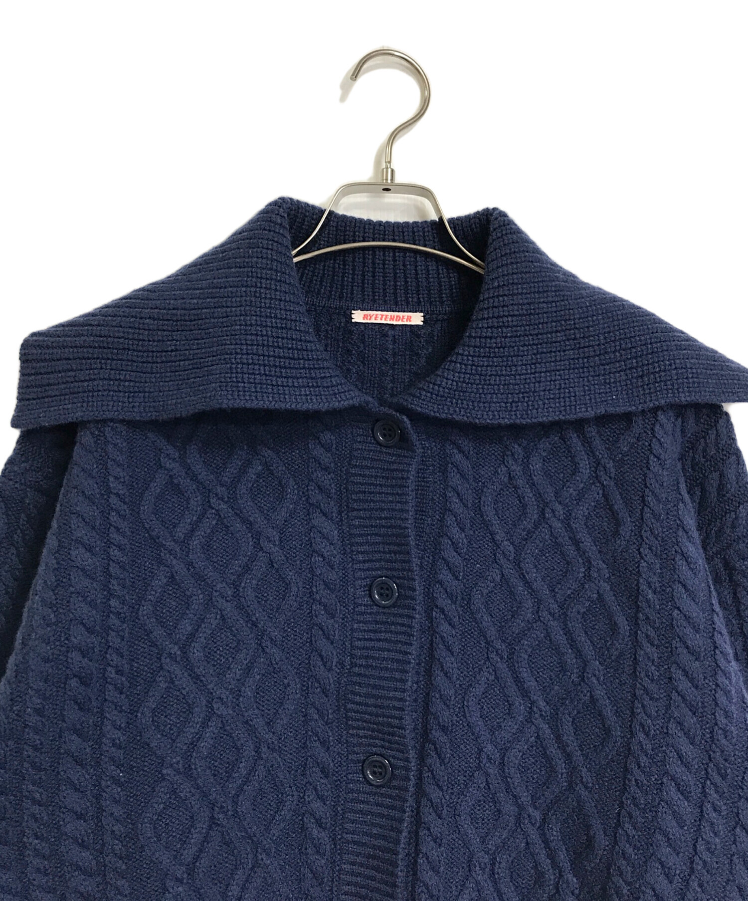 RYETENDER ライテンダー　セーラーカラー　カーディガン 中古・古着通販】RYETENDER (ライテンダー) セーラーカラーケーブル