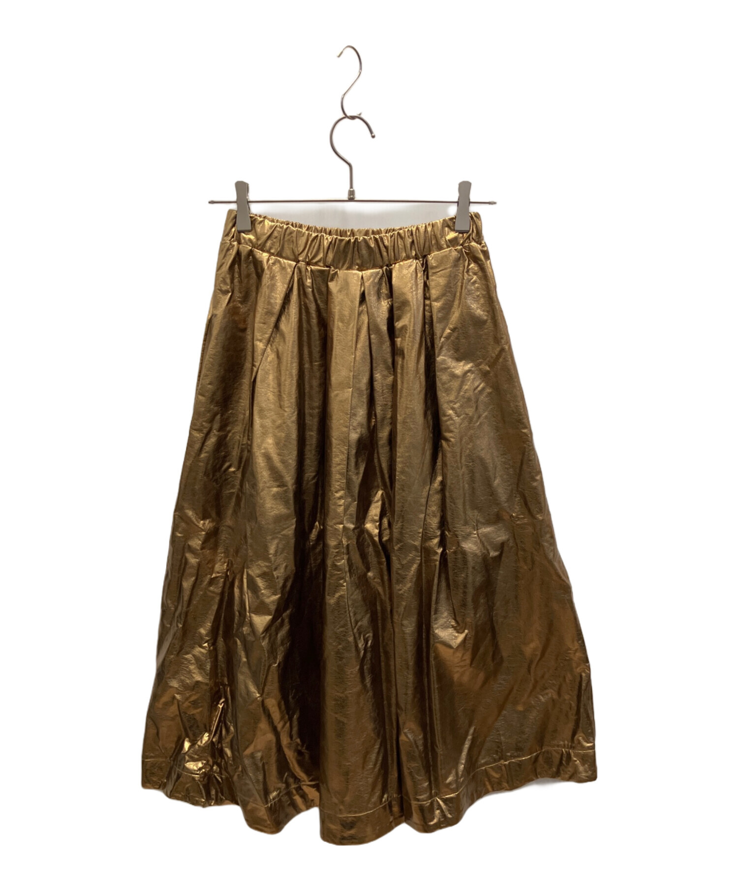 中古・古着通販】machatt (マチャット) メタリックスカート ゴールド