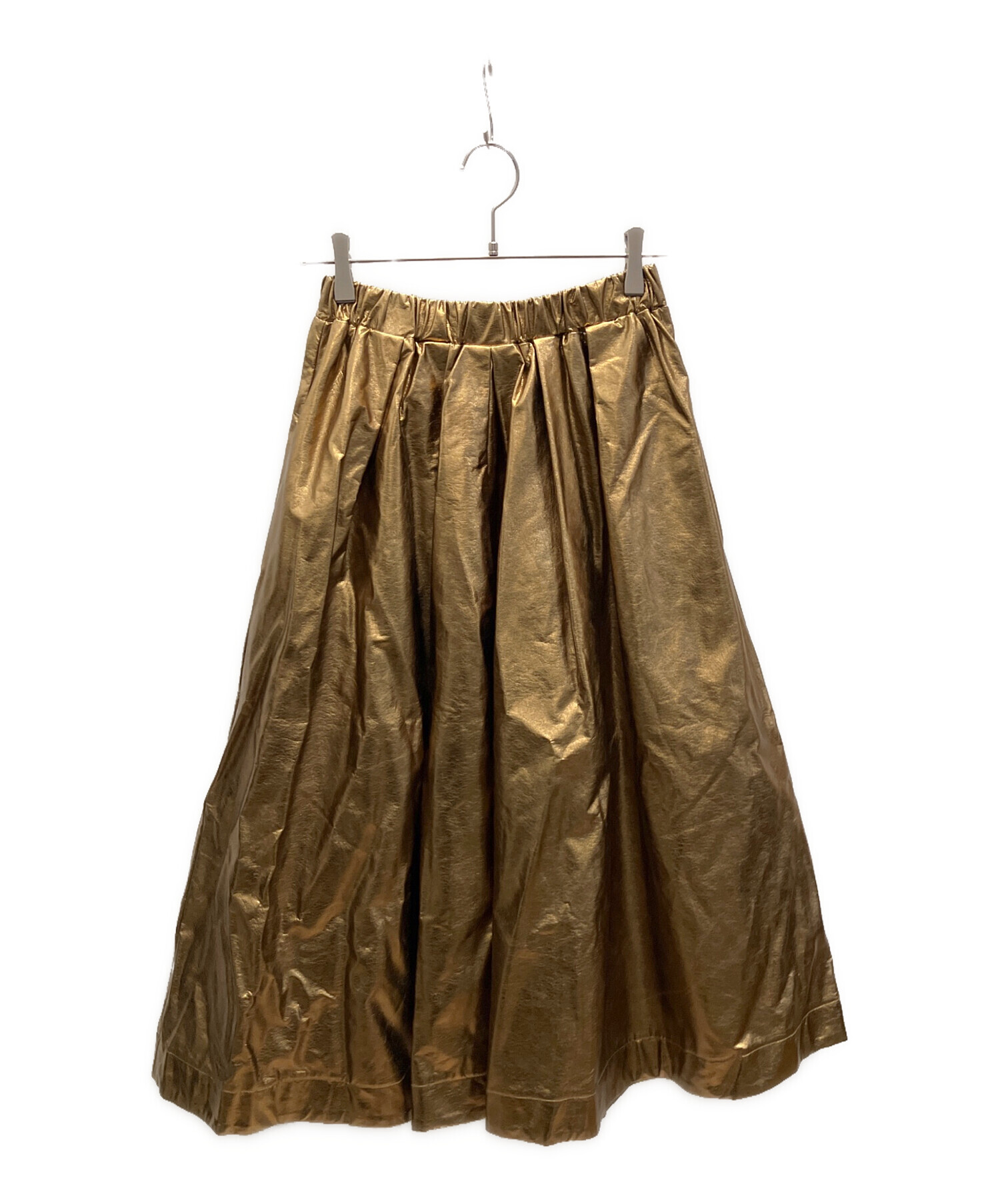 中古・古着通販】machatt (マチャット) メタリックスカート ゴールド