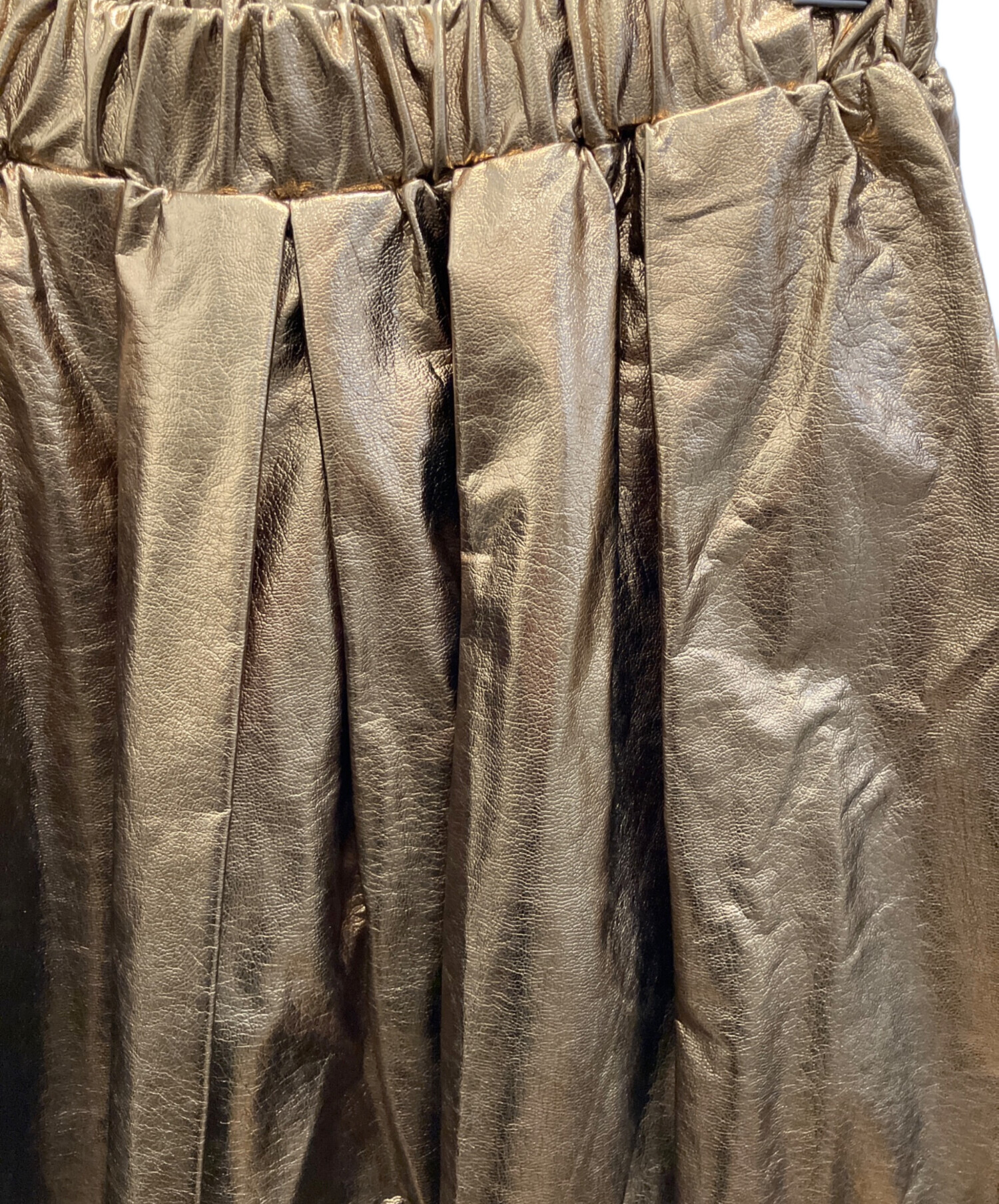 中古・古着通販】machatt (マチャット) メタリックスカート ゴールド