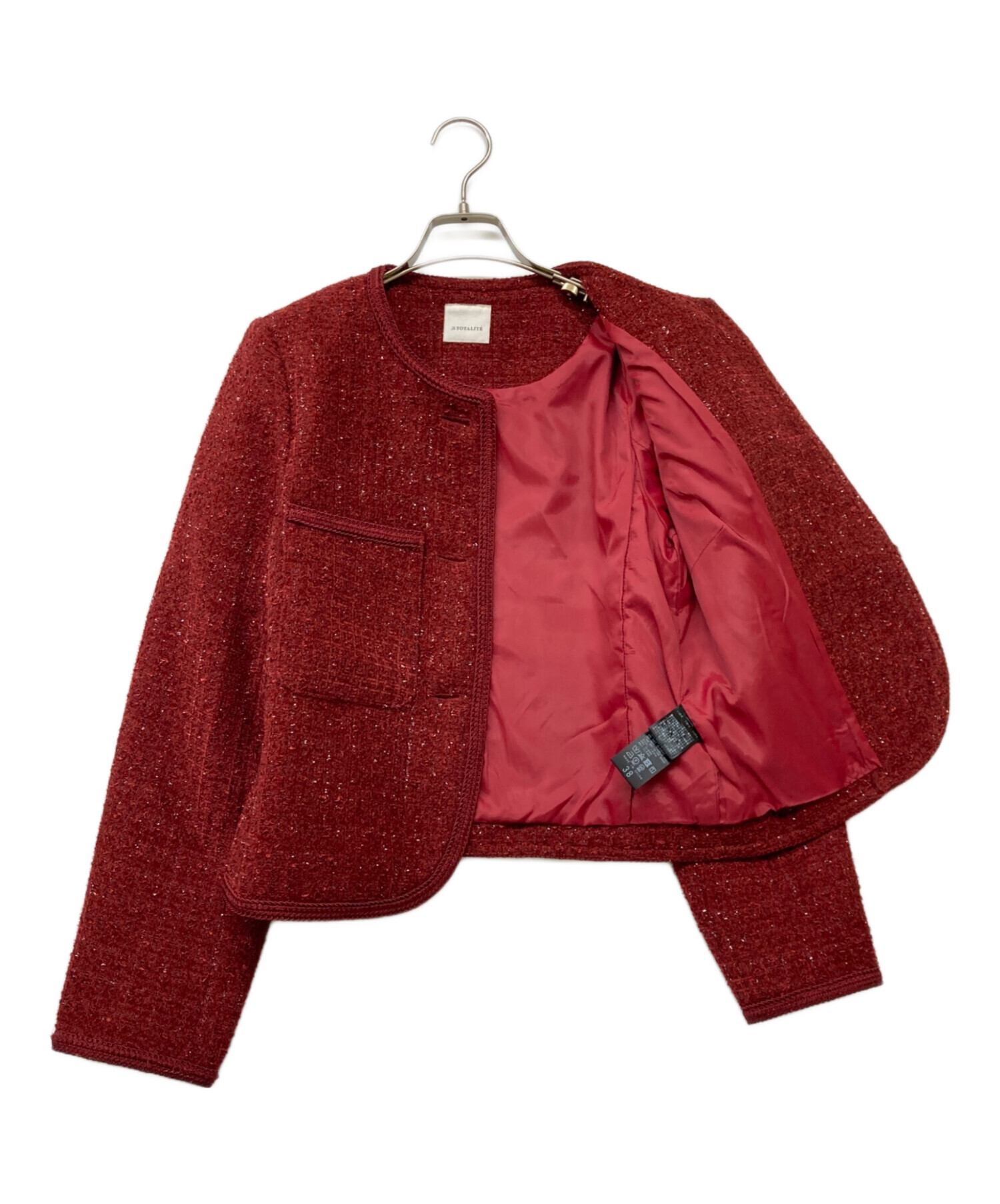 中古・古着通販】La TOTALITE (ラ ト―タリテ) 24AW ラメツイードノー