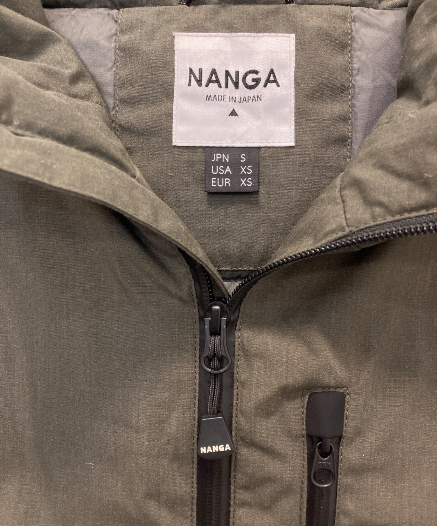 中古・古着通販】NANGA (ナンガ) ダウンジャケット カーキ サイズ:S 