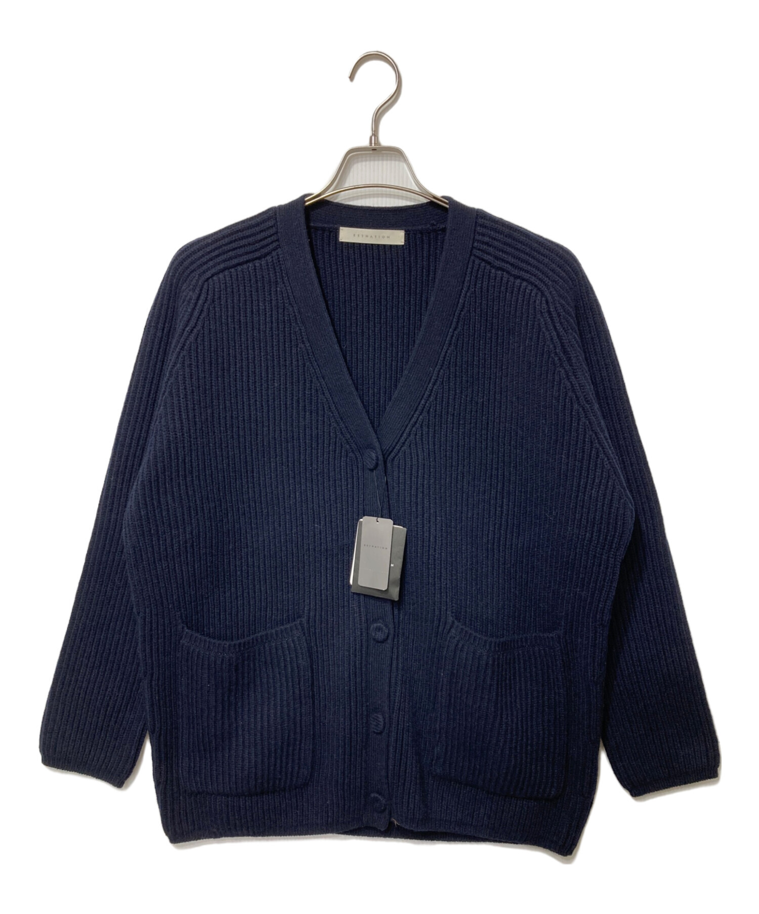 中古・古着通販】ESTNATION (エストネーション) 畦Vネックカーディガン
