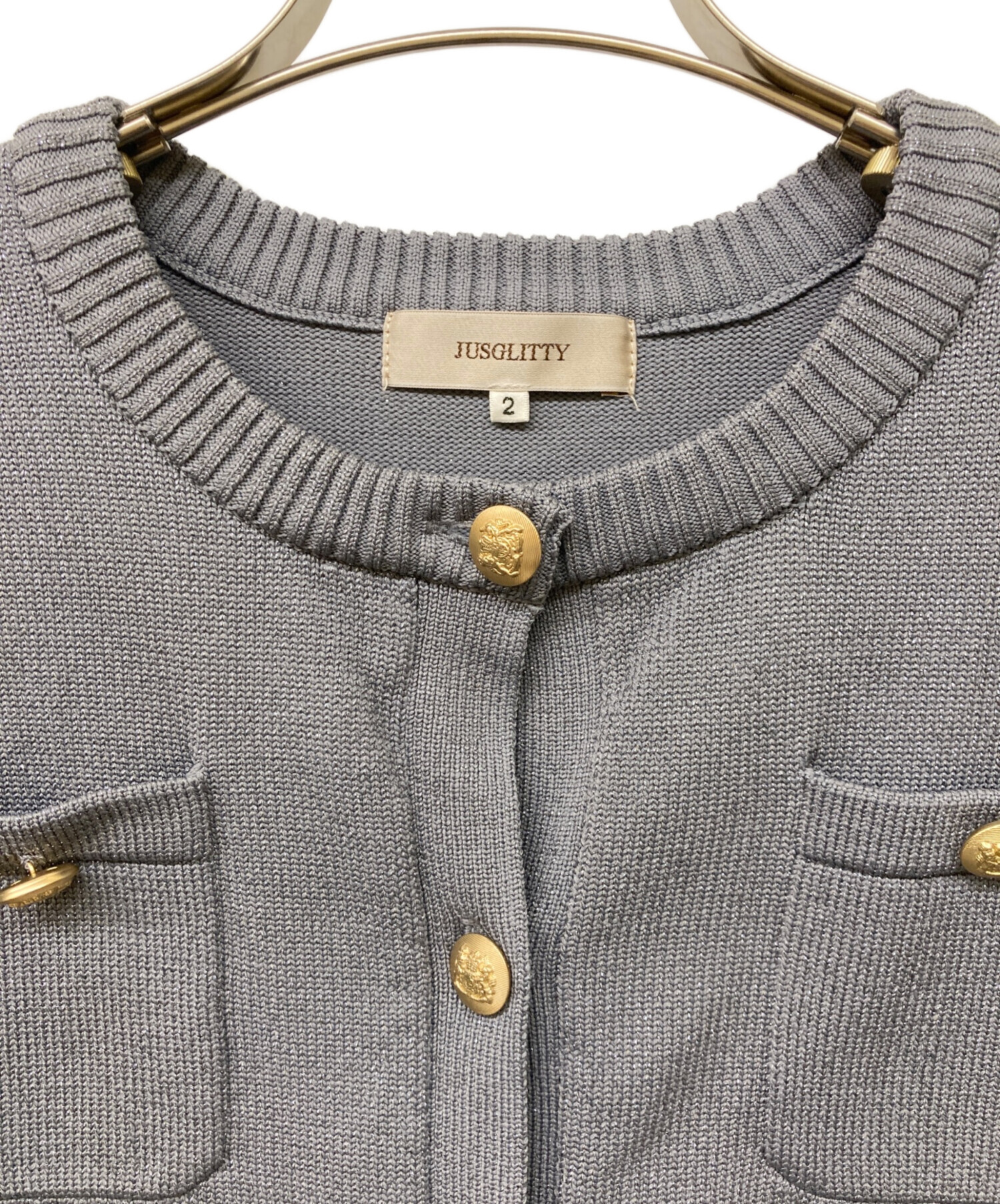 中古・古着通販】JUSGLITTY (ジャスグリッティー) キラキラニット