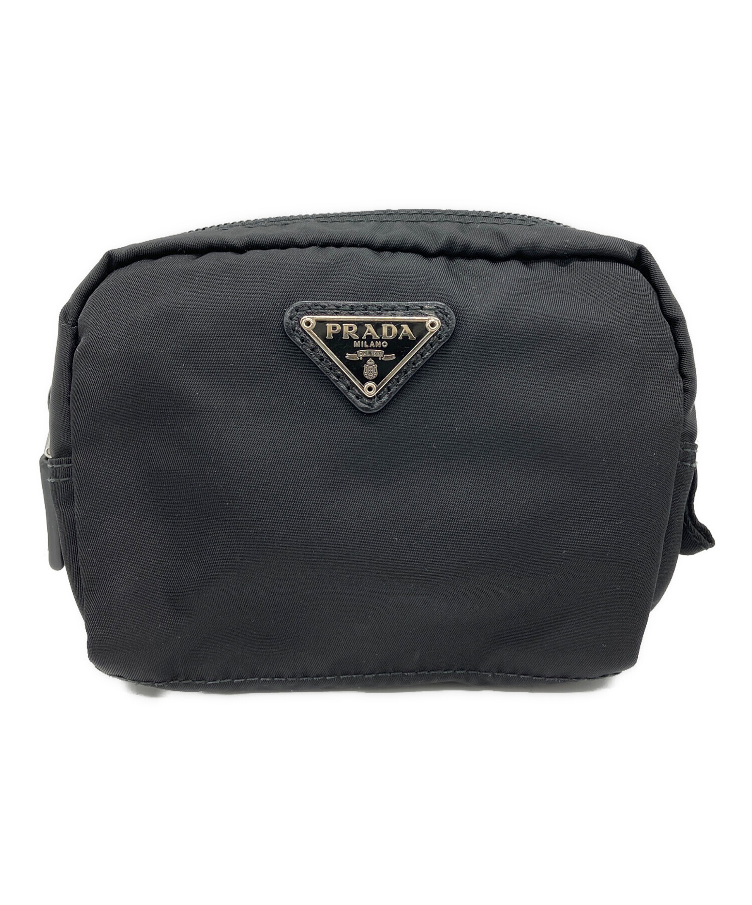 中古・古着通販】PRADA (プラダ) コスメポーチ ブラック｜ブランド