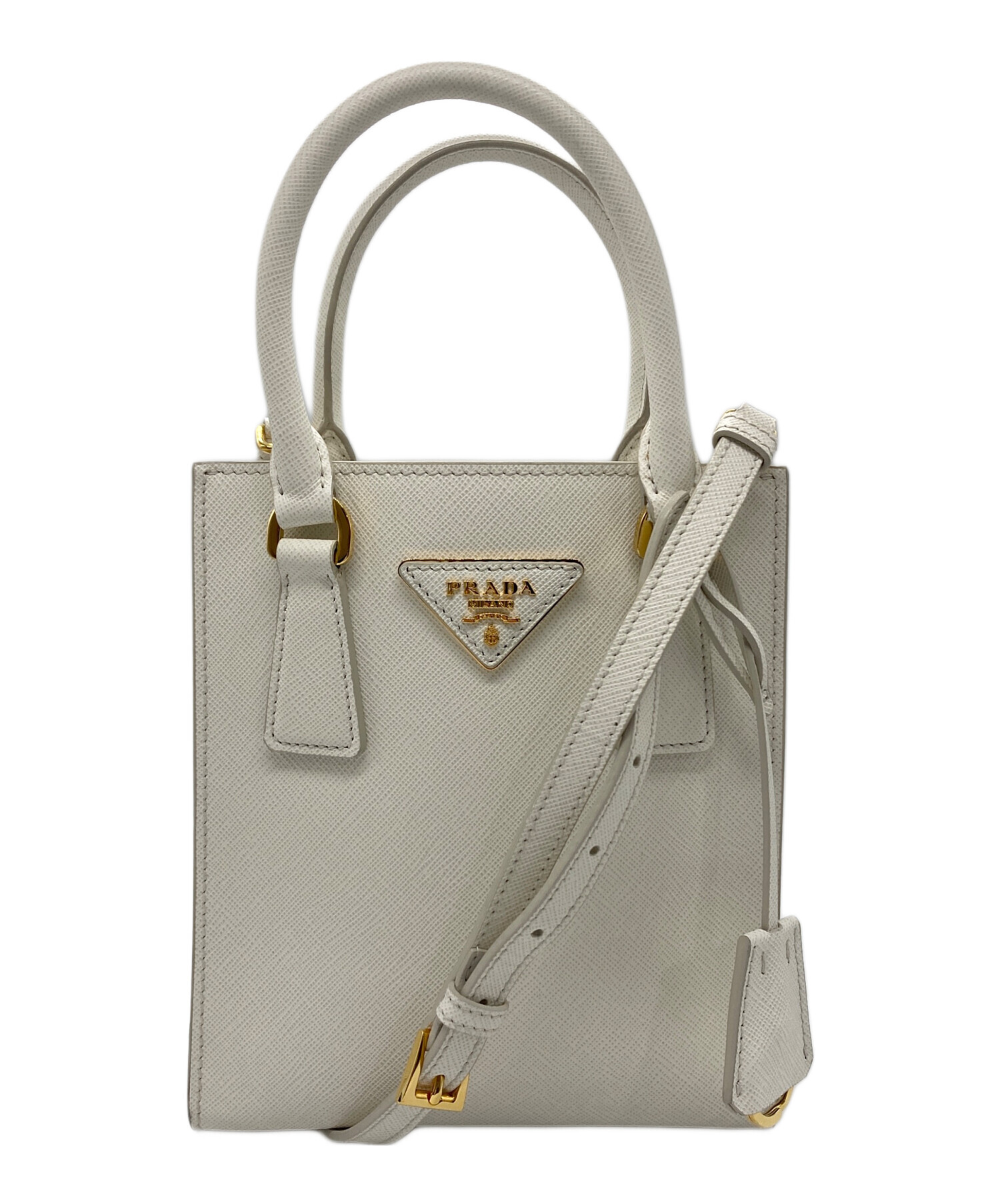 中古・古着通販】PRADA (プラダ) SAFFIANO LUX 2WAYショルダーバッグ