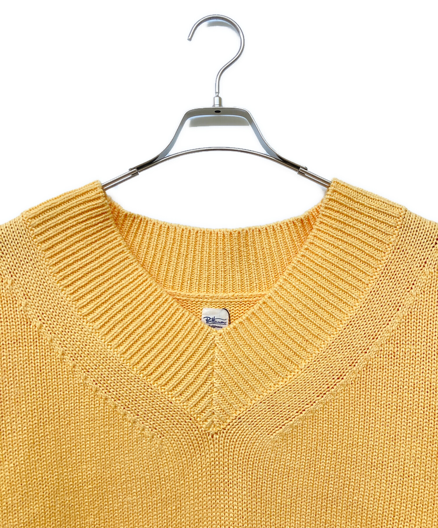 ebure × Ron Herman ニット イエロー レディース セーター ロンハーマン Ron Herman ebure ニット セーター 長袖 アルパカ混 黄色