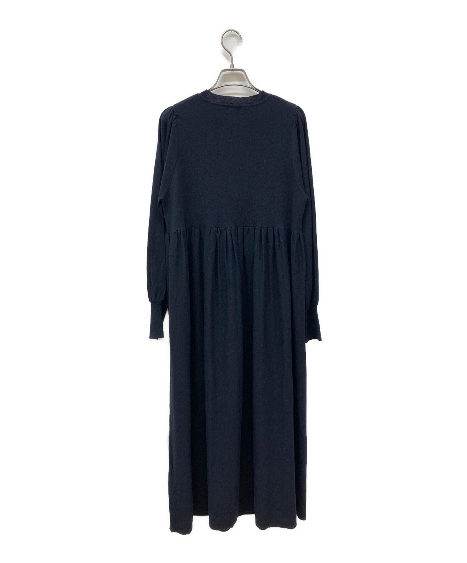 中古・古着通販】IENA (イエナ) パフスリーブニットワンピース 中古・古着通販】IENA (イエナ) パフスリーブニットワンピース