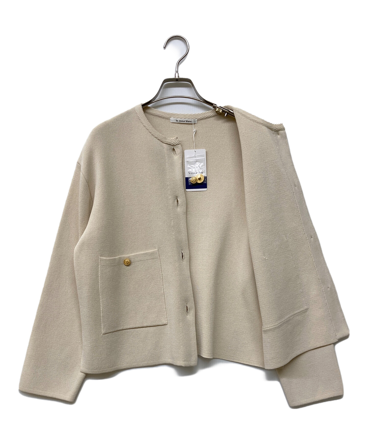 中古・古着通販】le.coeur blanc (ルクールブラン) ミラノリブニット