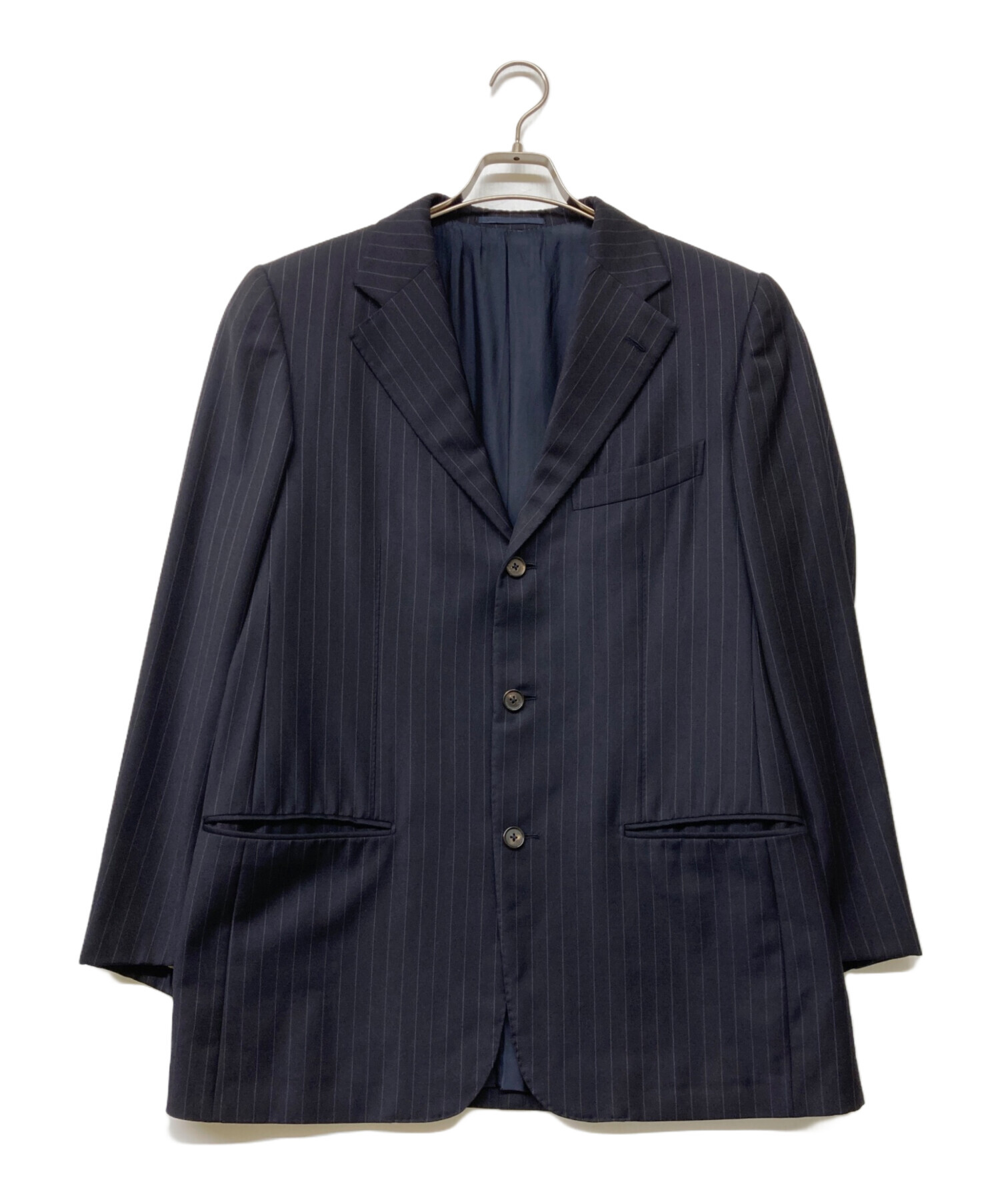 エルメネジルドゼニア zegna ストライプ リネン テーラードジャケット 中古・古着通販】ERMENEGILDO ZEGNA (エルメネジルド・ゼニア) 3B