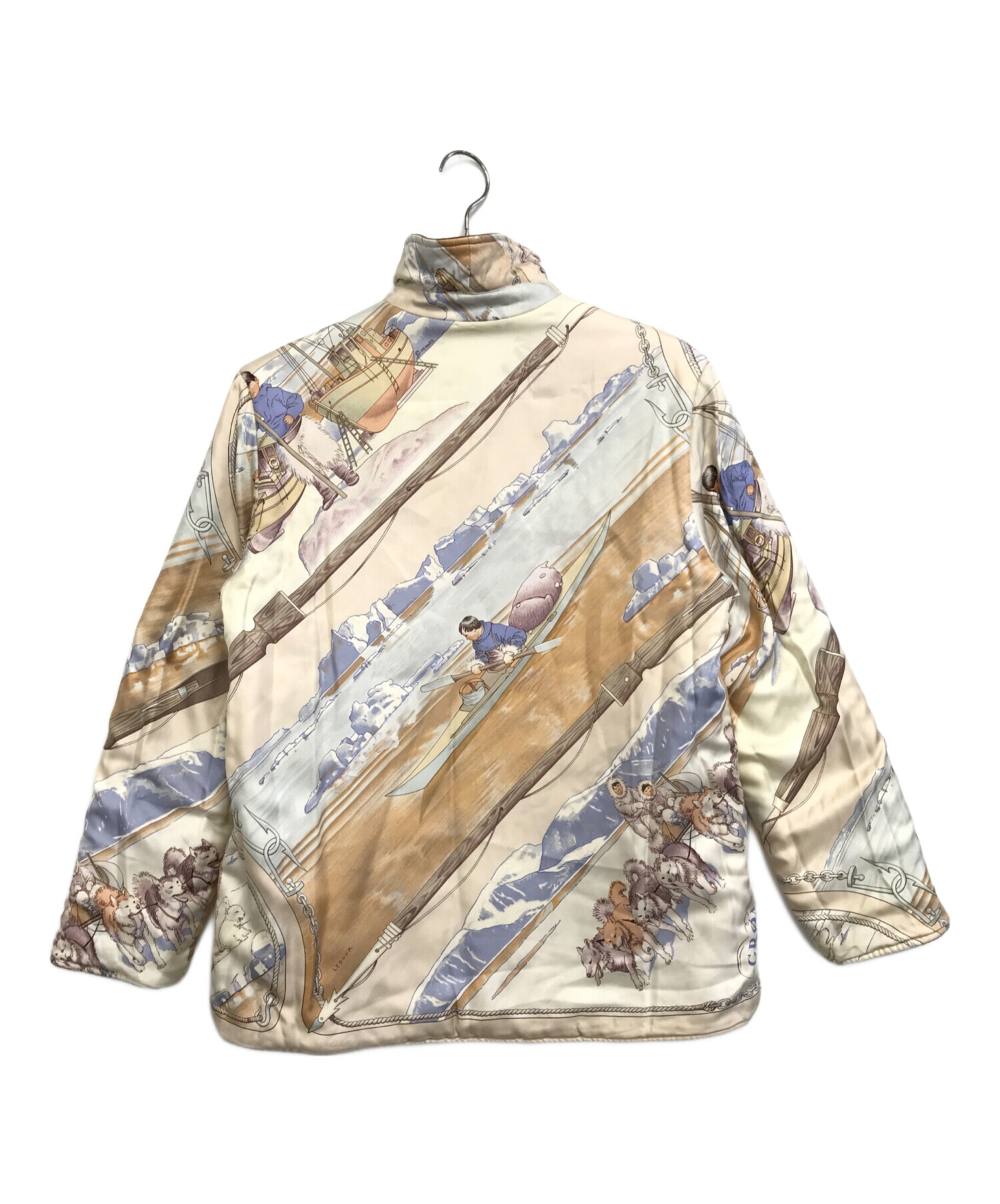 中古・古着通販】HERMES (エルメス) カシミヤシルク リバーシブル