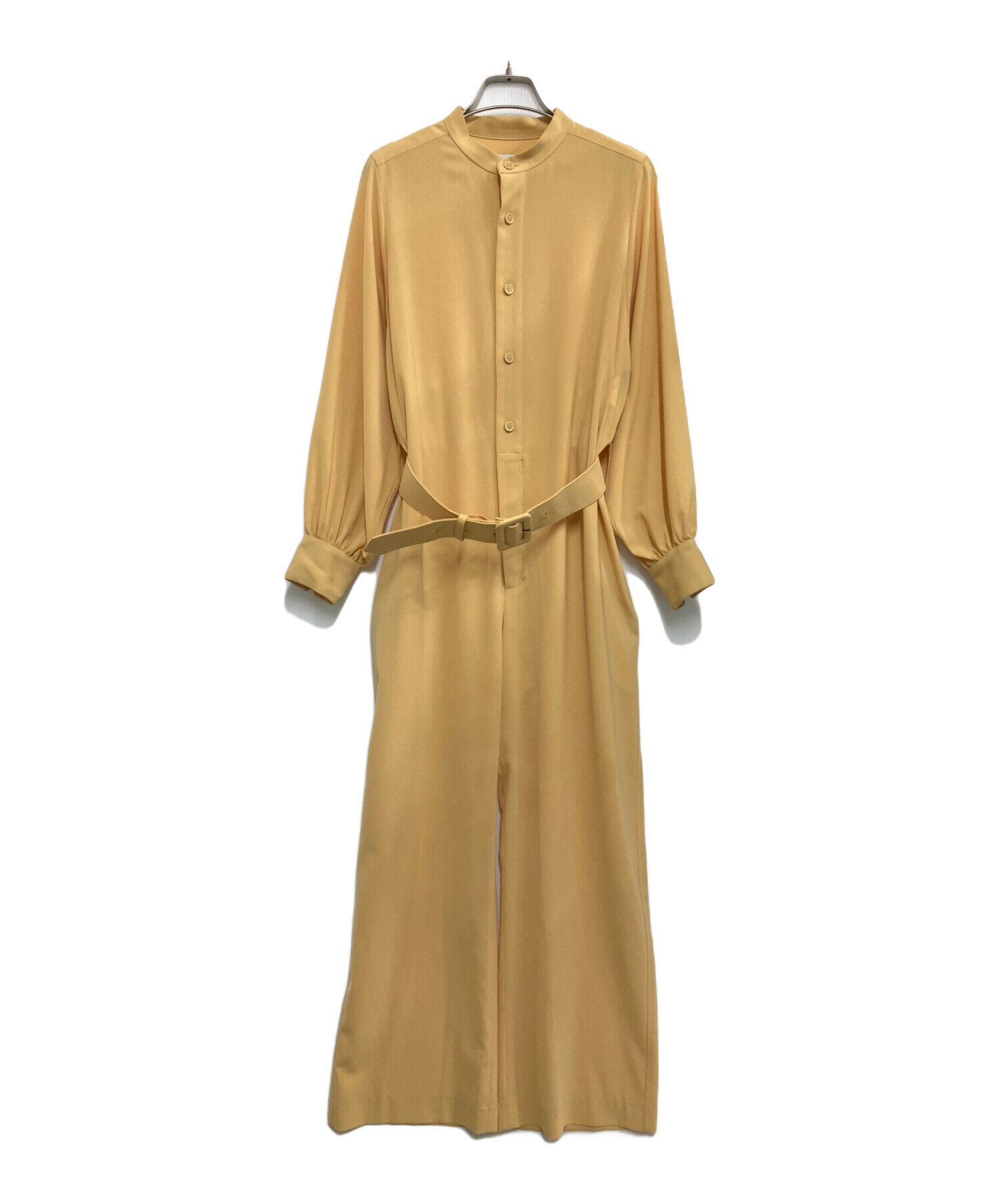 中古・古着通販】HYKE (ハイク) STRETCH JUMPSUIT イエロー サイズ:1 