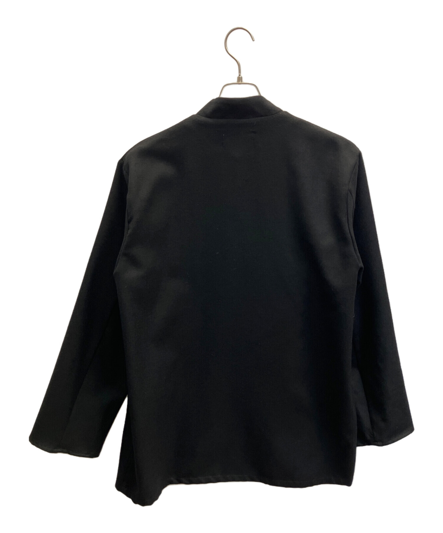 【匿名配送】marka ラペルレスジャケット ブラック サイズ1 中古・古着通販】MARKA (マーカ) LAPELLESS SHIRT JACKET