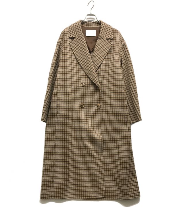 美品✨Ballsey ウールビーバー ロングコート チェック 38 中古・古着通販】BALLSEY (ボールジィ) ウールビーバーロングコート