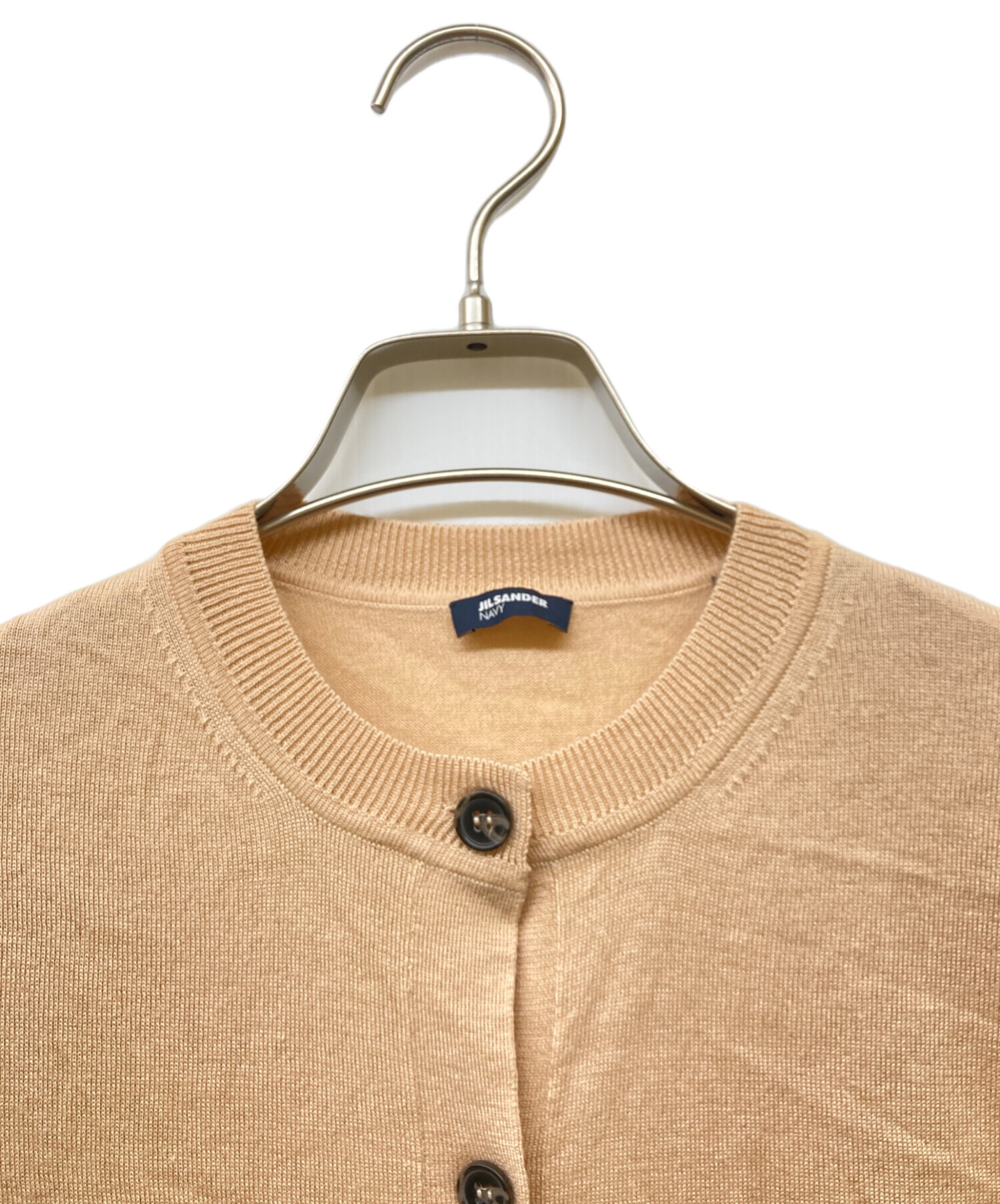 JIL SANDER ジルサンダー シルク混Vネックカーディガン 44 ジル