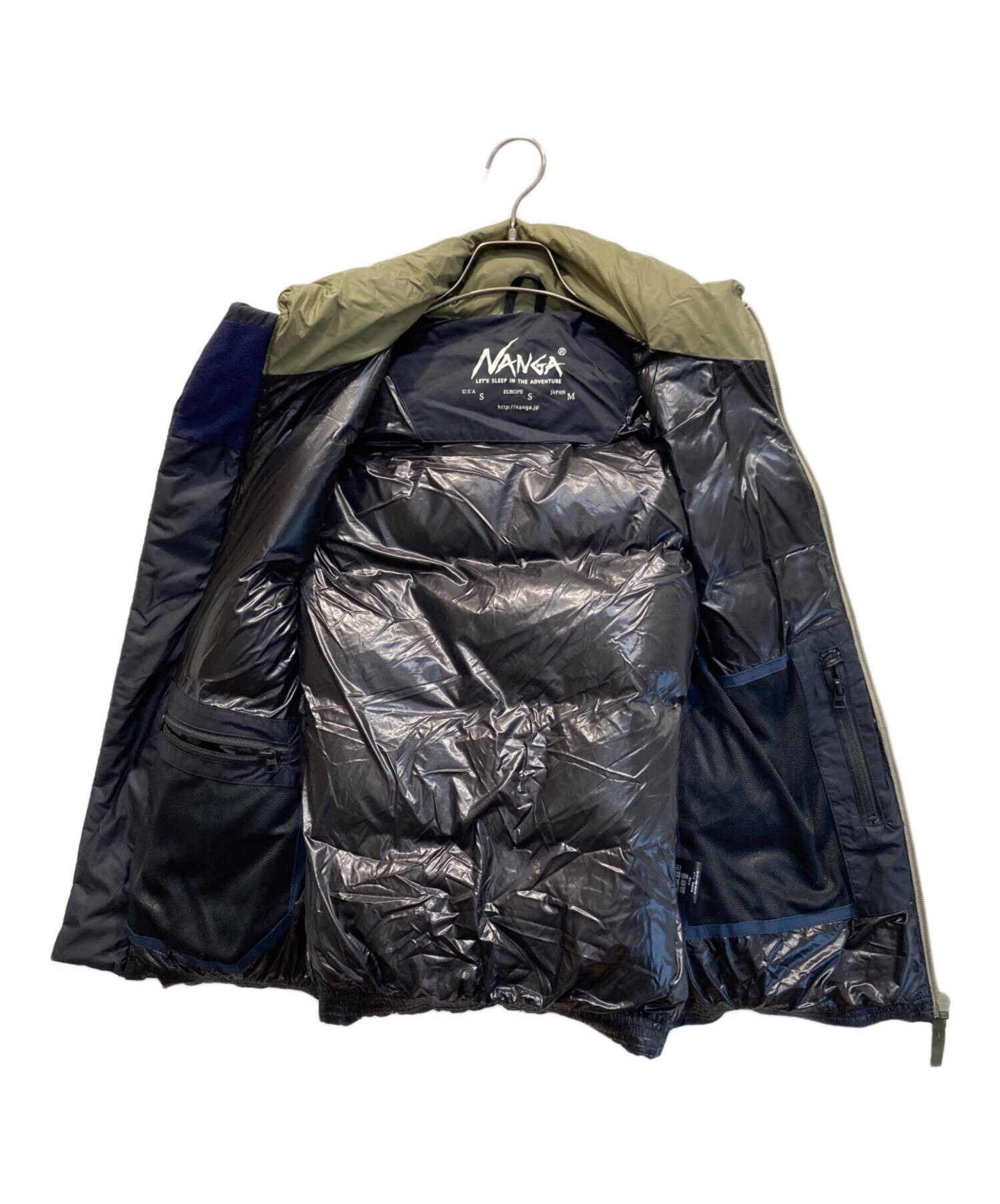 中古・古着通販】NANGA (ナンガ) MAZENO RIDGE VEST ブラック×カーキ