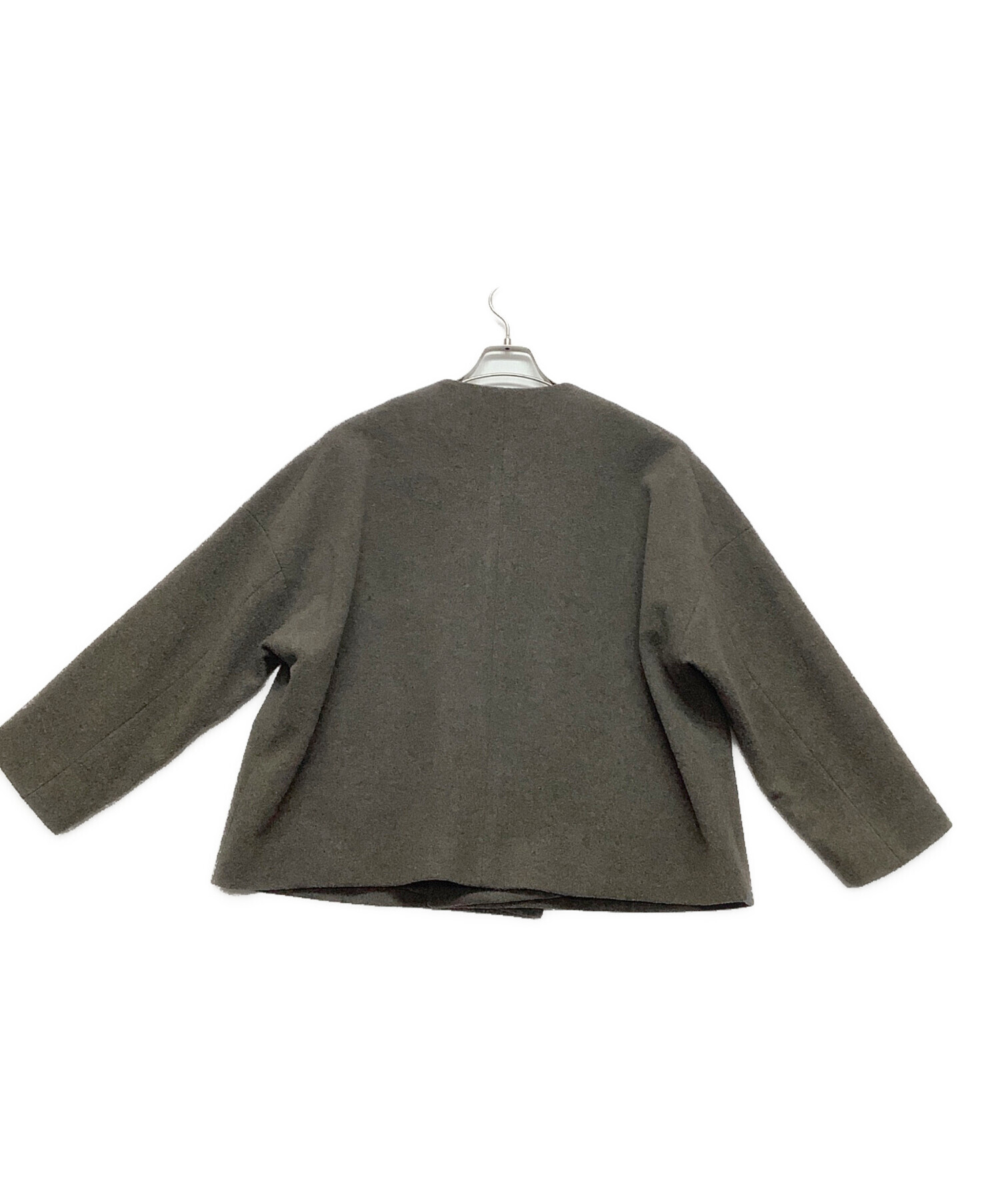 中古・古着通販】nest Robe (ネストローブ) ウールカシミヤノーカラー