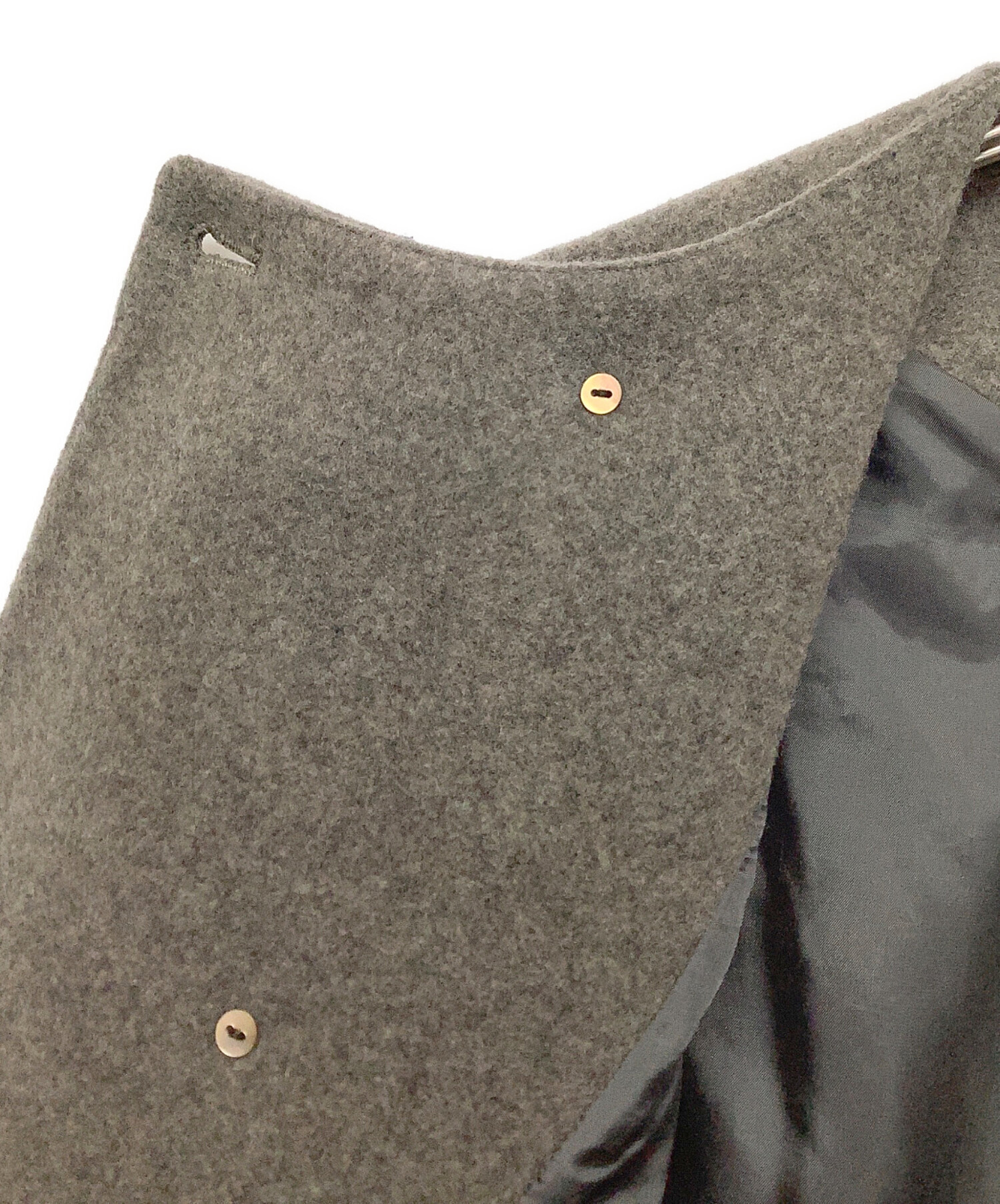 中古・古着通販】nest Robe (ネストローブ) ウールカシミヤノーカラー