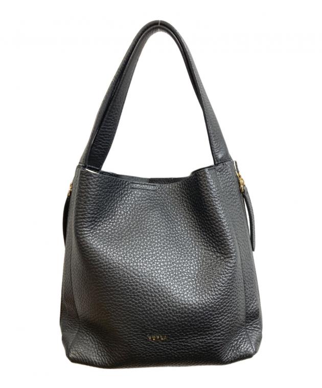 中古・古着通販】FURLA (フルラ) ホーボーバッグ ブラック｜ブランド 