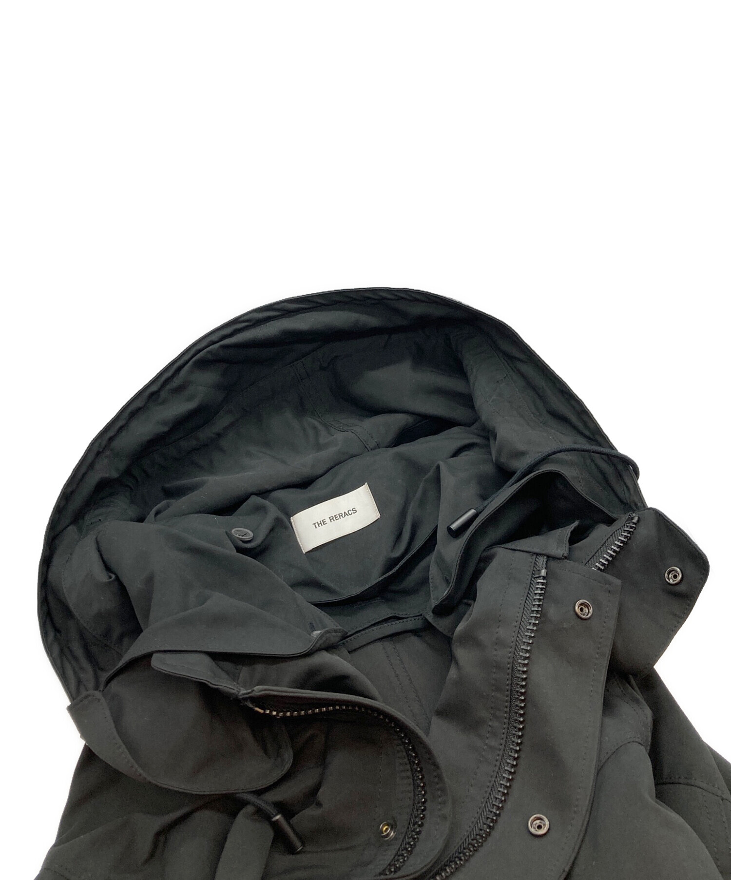 【美品】THE RERACS ショートモッズコート ブラック THE RERACS ザ・リラクス ブラック M65 SHORT MODS COAT WITH LINER
