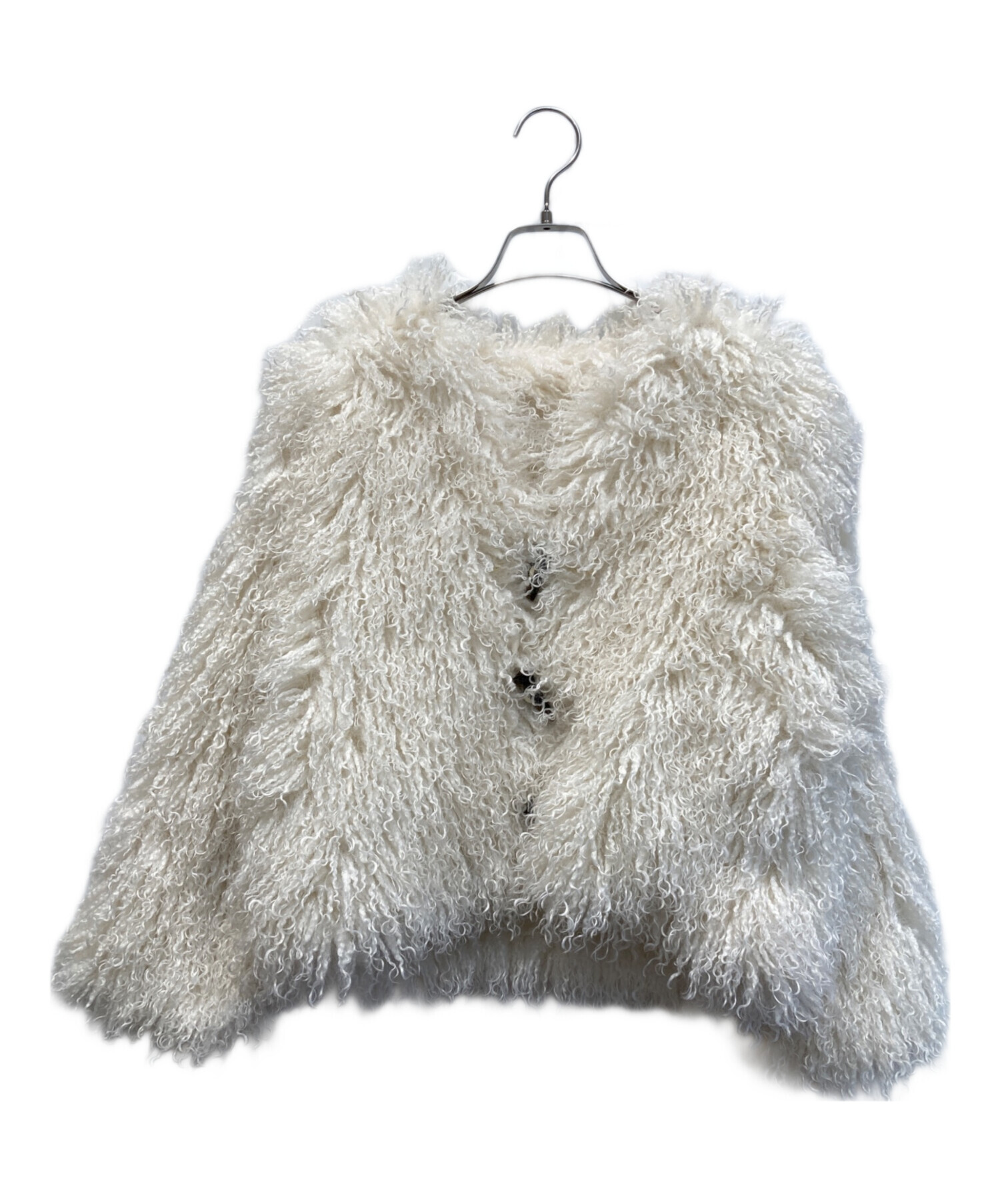 中古・古着通販】THE TOE (ザ・トゥー) White fur coat アイボリー