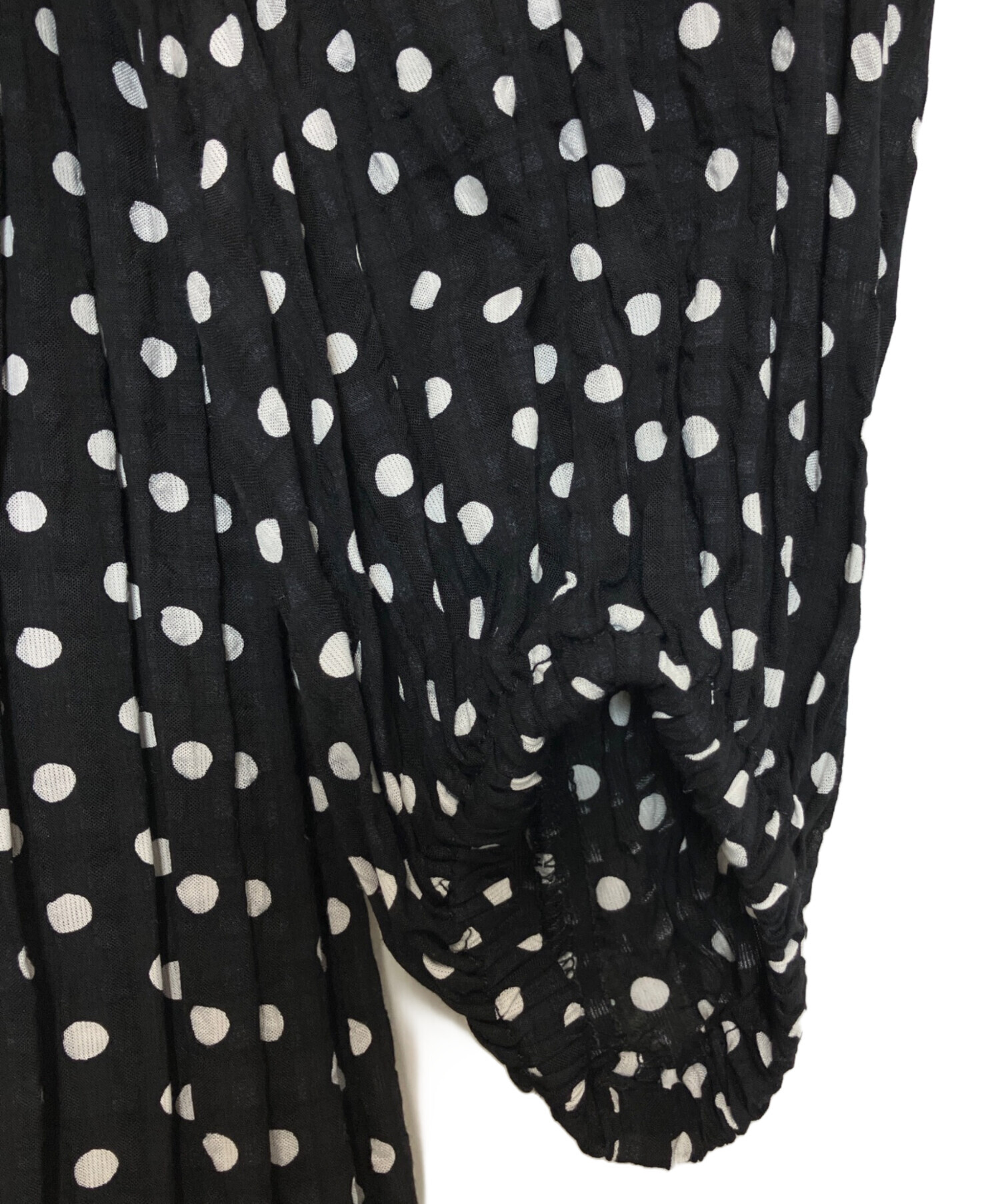 中古・古着通販】BEARDSLEY (ビアズリー) ドットギャザーワンピース