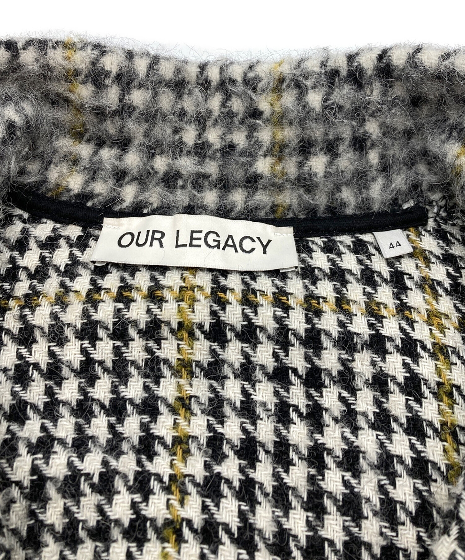 ジャケット・アウター our legacy shrunken fullzip polo 44 Our Legacy - Shrunken Fullzip Polo Black Alpaca