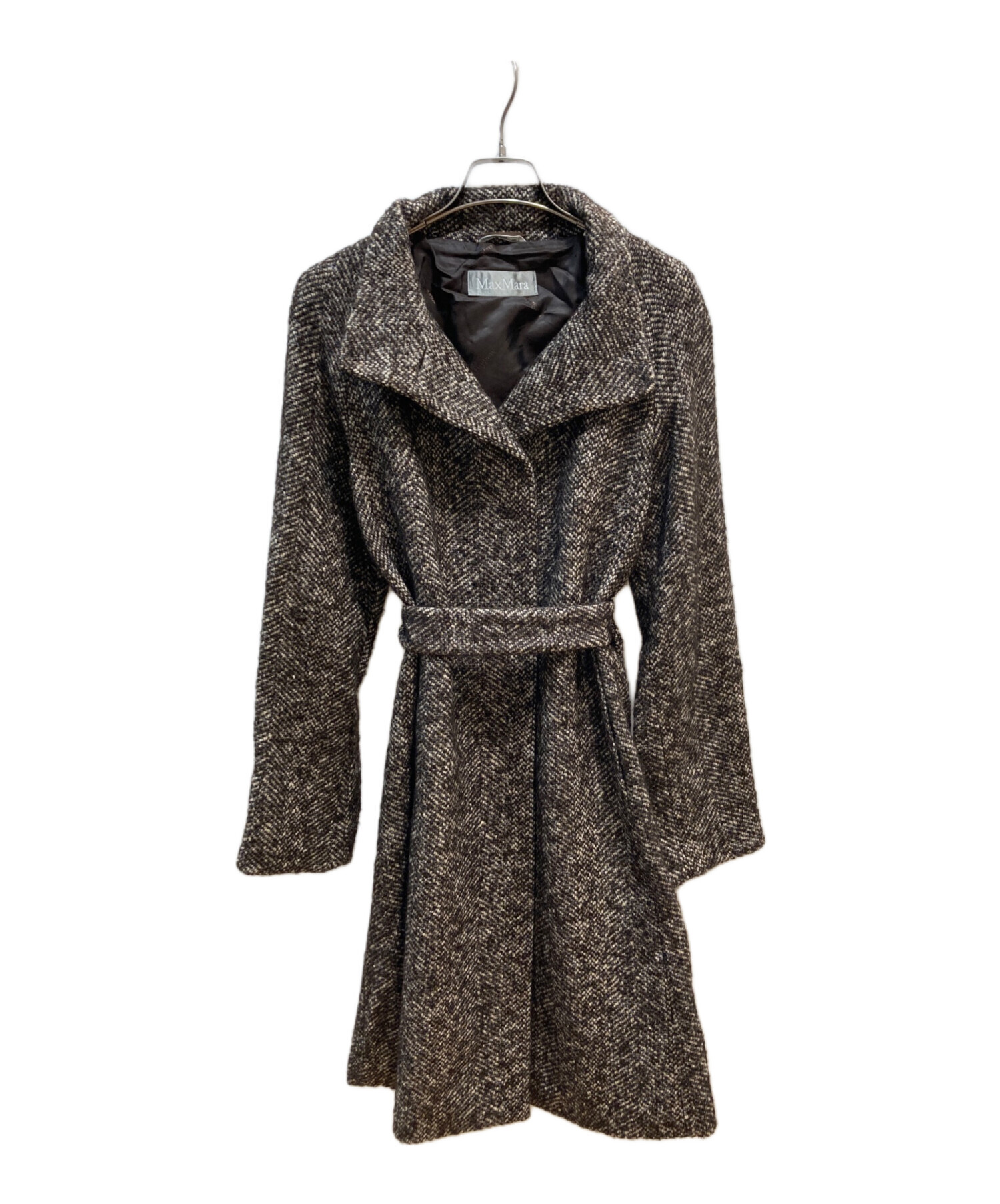 中古・古着通販】MaxMara (マックスマーラ) スタンドカラーツイード 