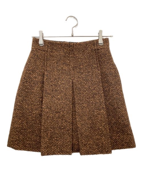 中古・古着通販】Chloe (クロエ) ツイードスカート ブラウン サイズ:34