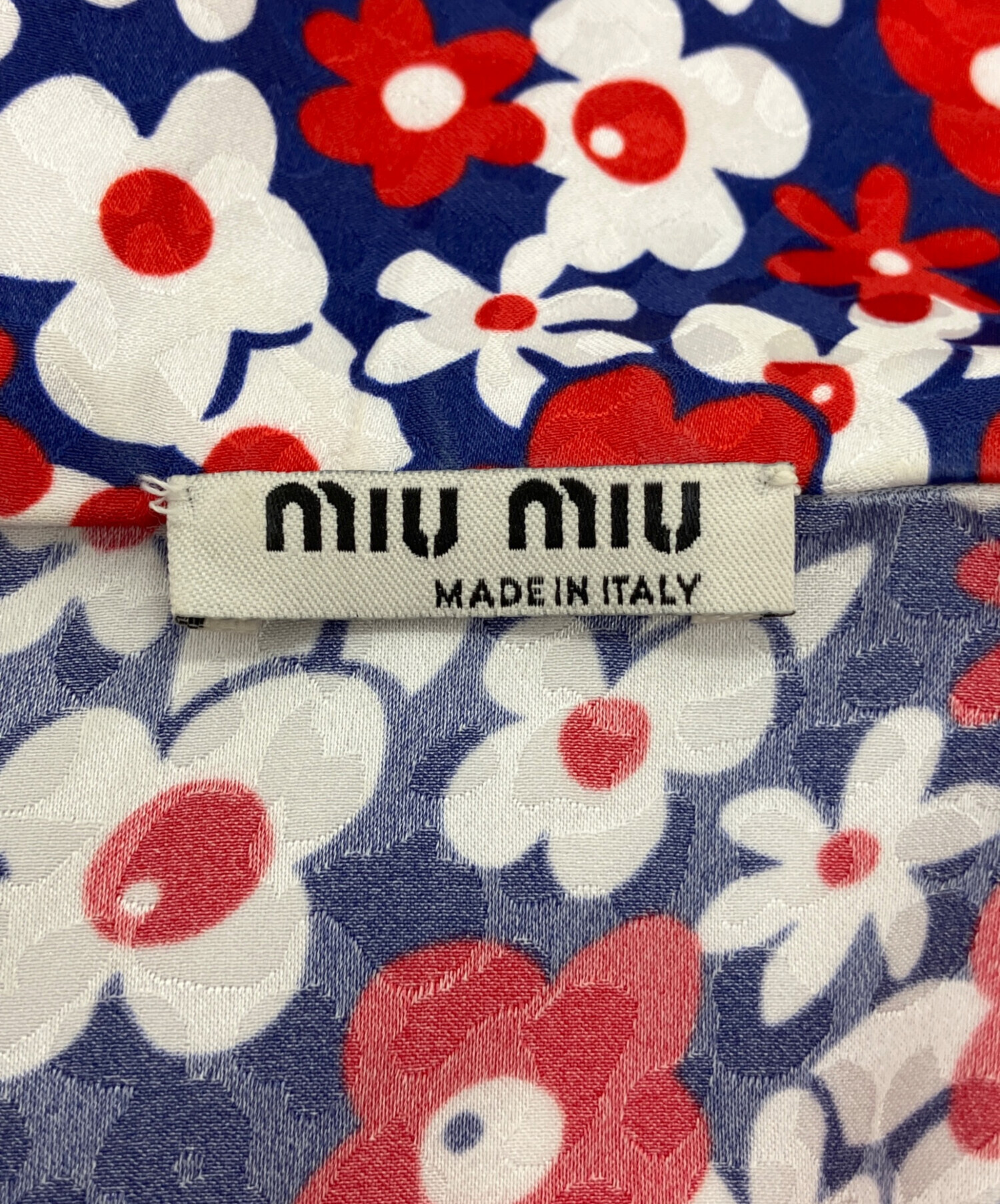 中古・古着通販】MIU MIU (ミュウミュウ) ブラウス ブルー サイズ:38