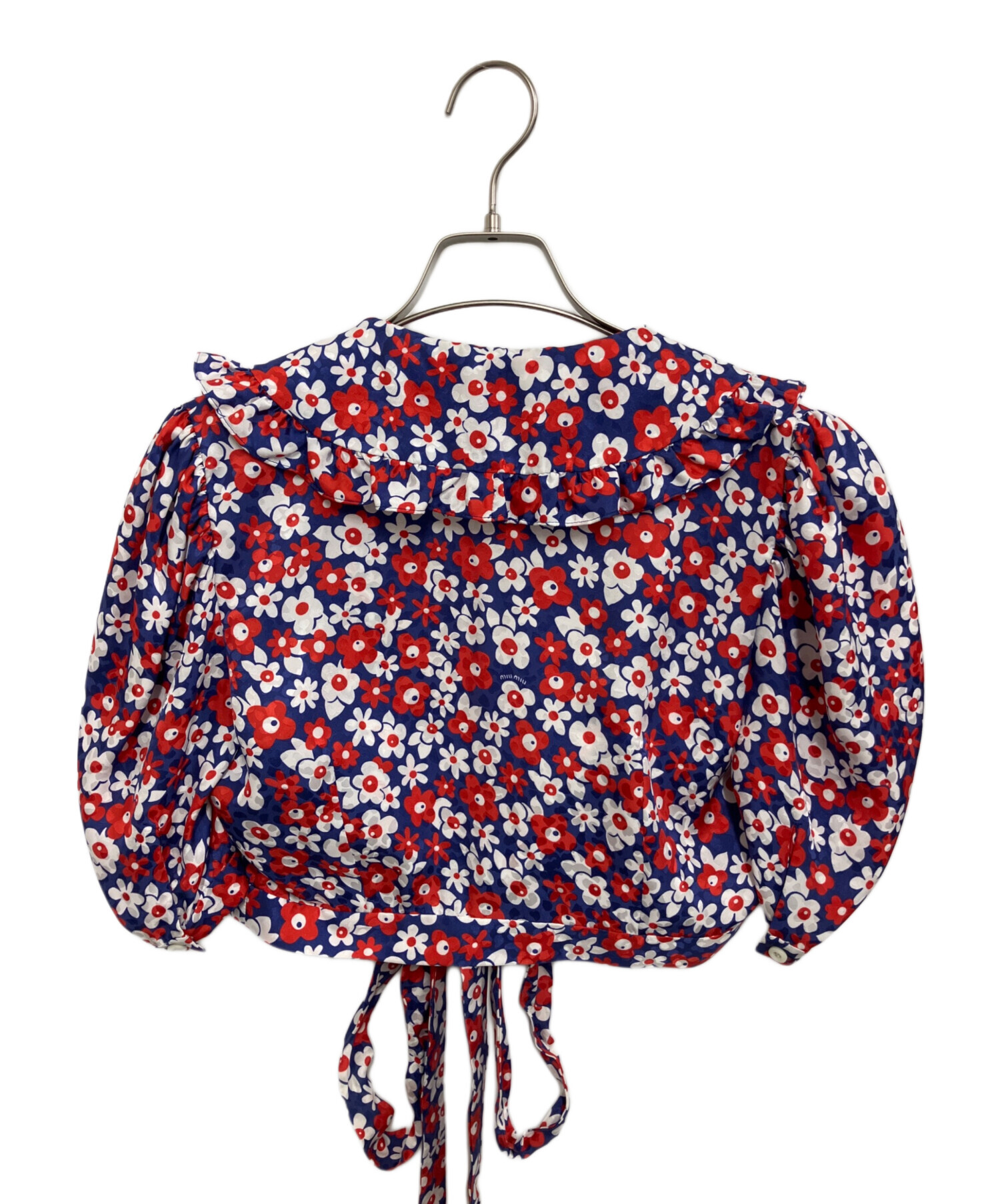 中古・古着通販】MIU MIU (ミュウミュウ) ブラウス ブルー サイズ:38