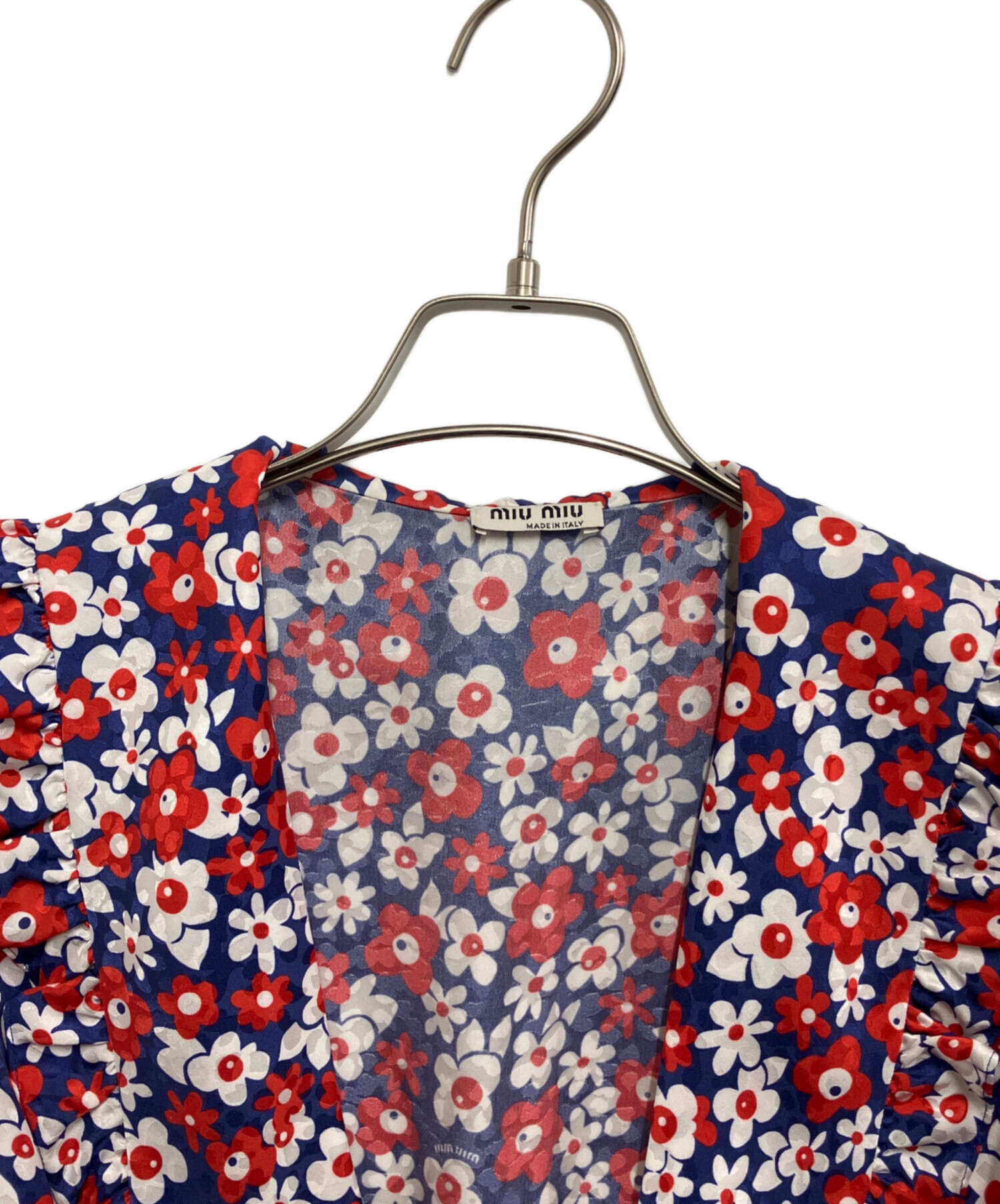 くう出品 中古・古着通販】MIU MIU (ミュウミュウ) ブラウス ブルー サイズ:38