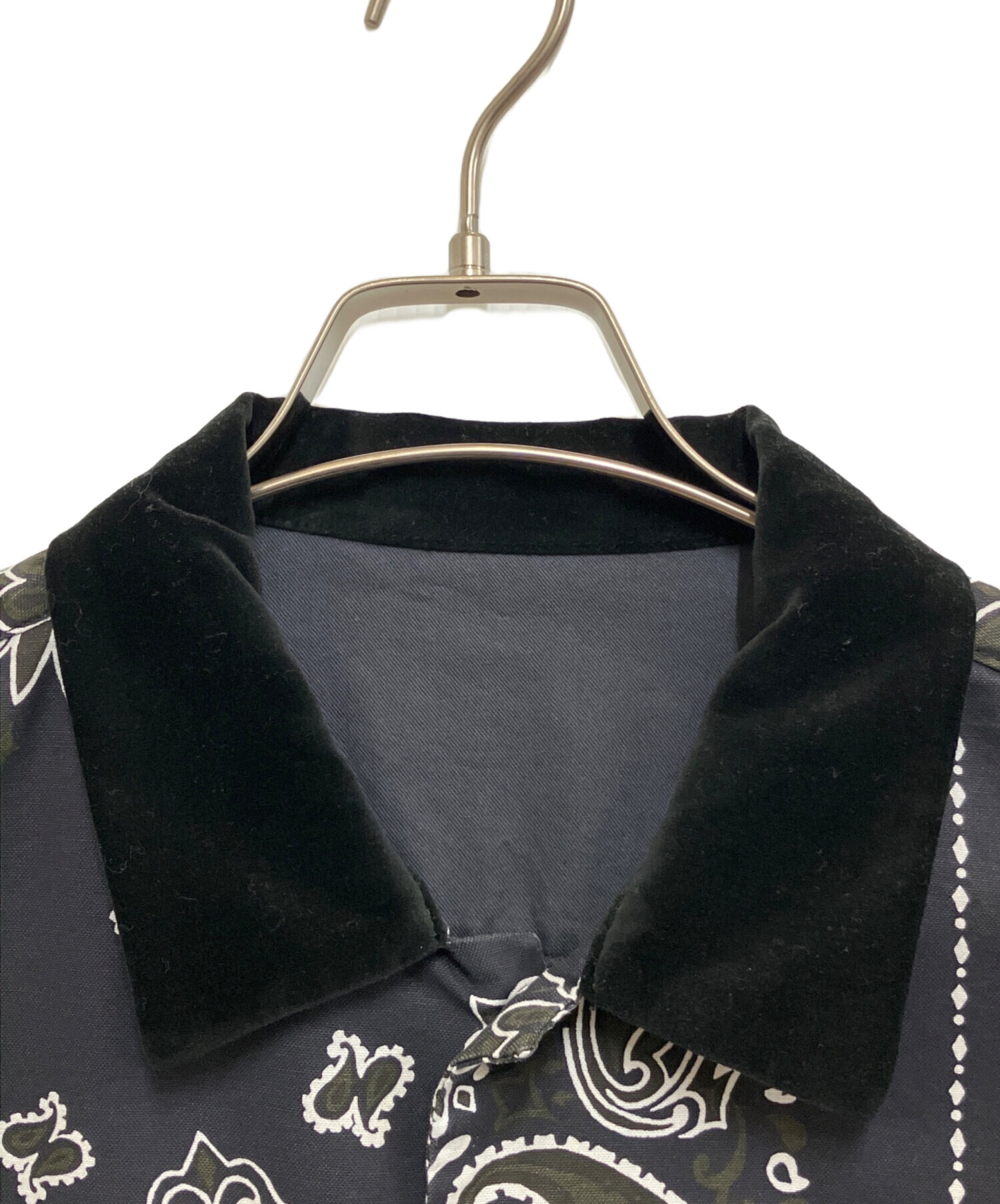 中古・古着通販】sacai (サカイ) Bandana Print Shirt ブラック サイズ
