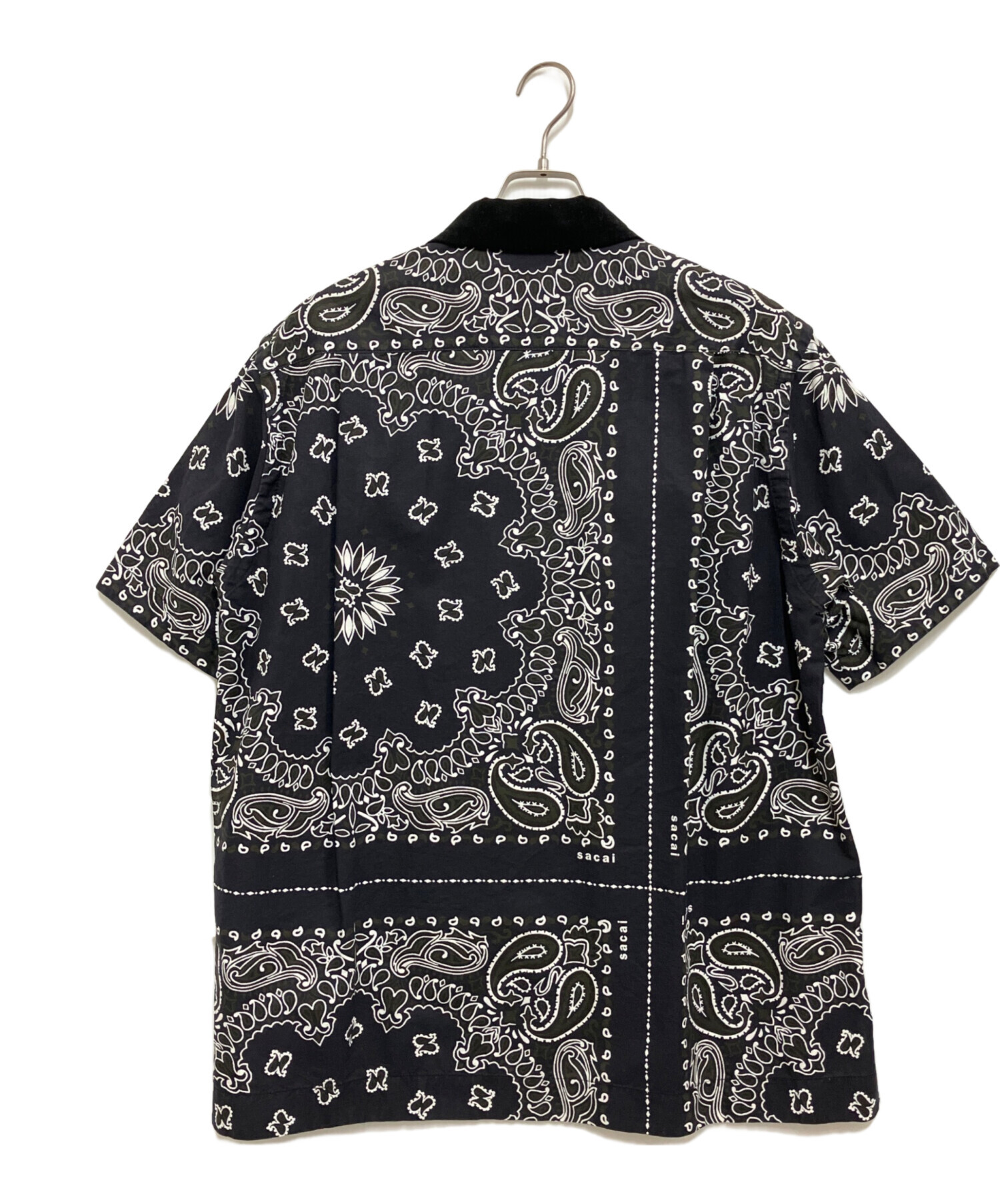 中古・古着通販】sacai (サカイ) Bandana Print Shirt ブラック サイズ