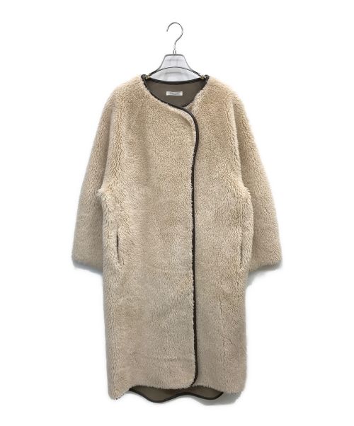 Casafline ベージュ ウールコート CASA FLINE（カーサフライン）の「ロングウールコート（その他アウター