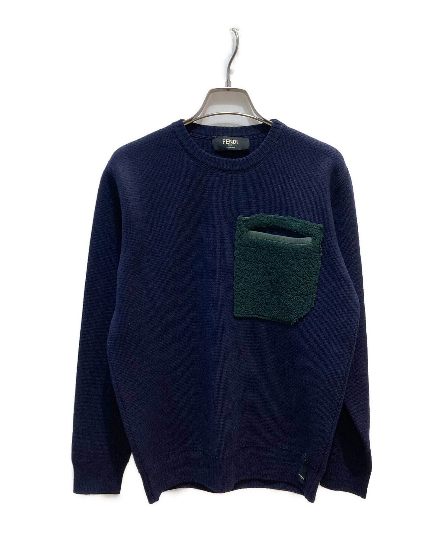 中古・古着通販】FENDI (フェンディ) バッグバグズ モンスター ニット