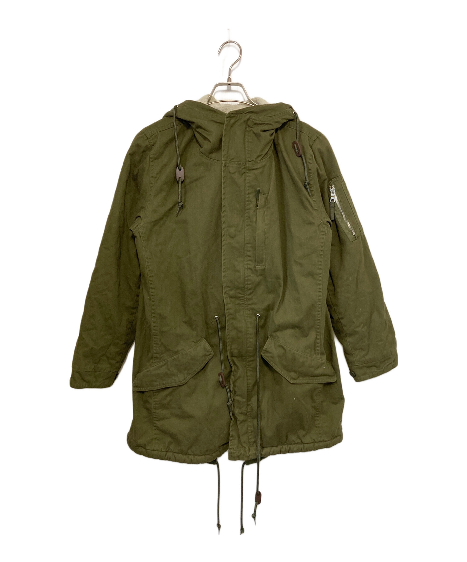 中古・古着通販】HALHAM (ハルハム) モッズコート カーキ サイズ:Ⅼ 