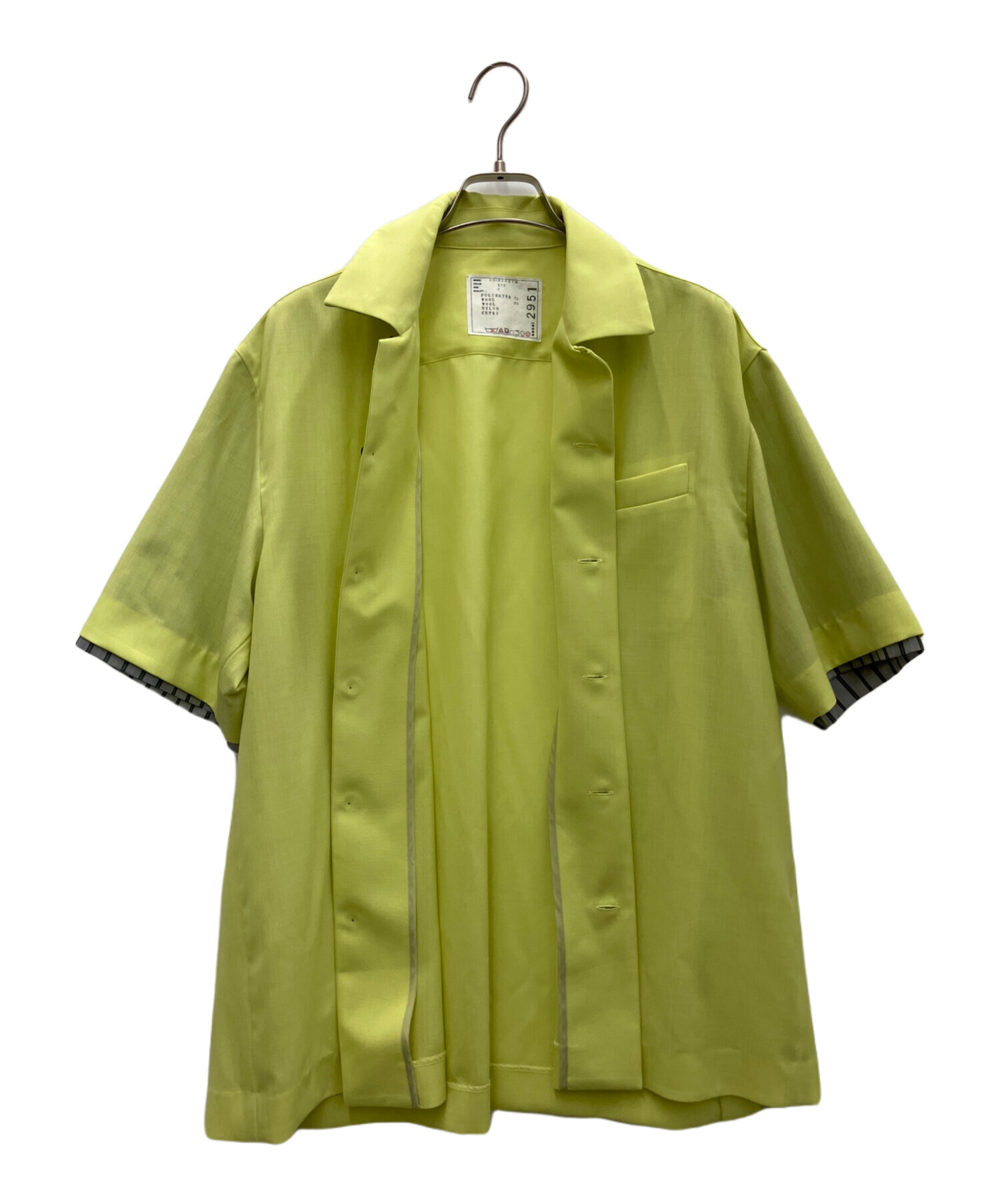 sacai サカイ ニット・セーター 2(M位) 黄 【古着】【中古】 sacai - sacai サカイ ニット・セーター M 黄 【古着】【中古】【送料