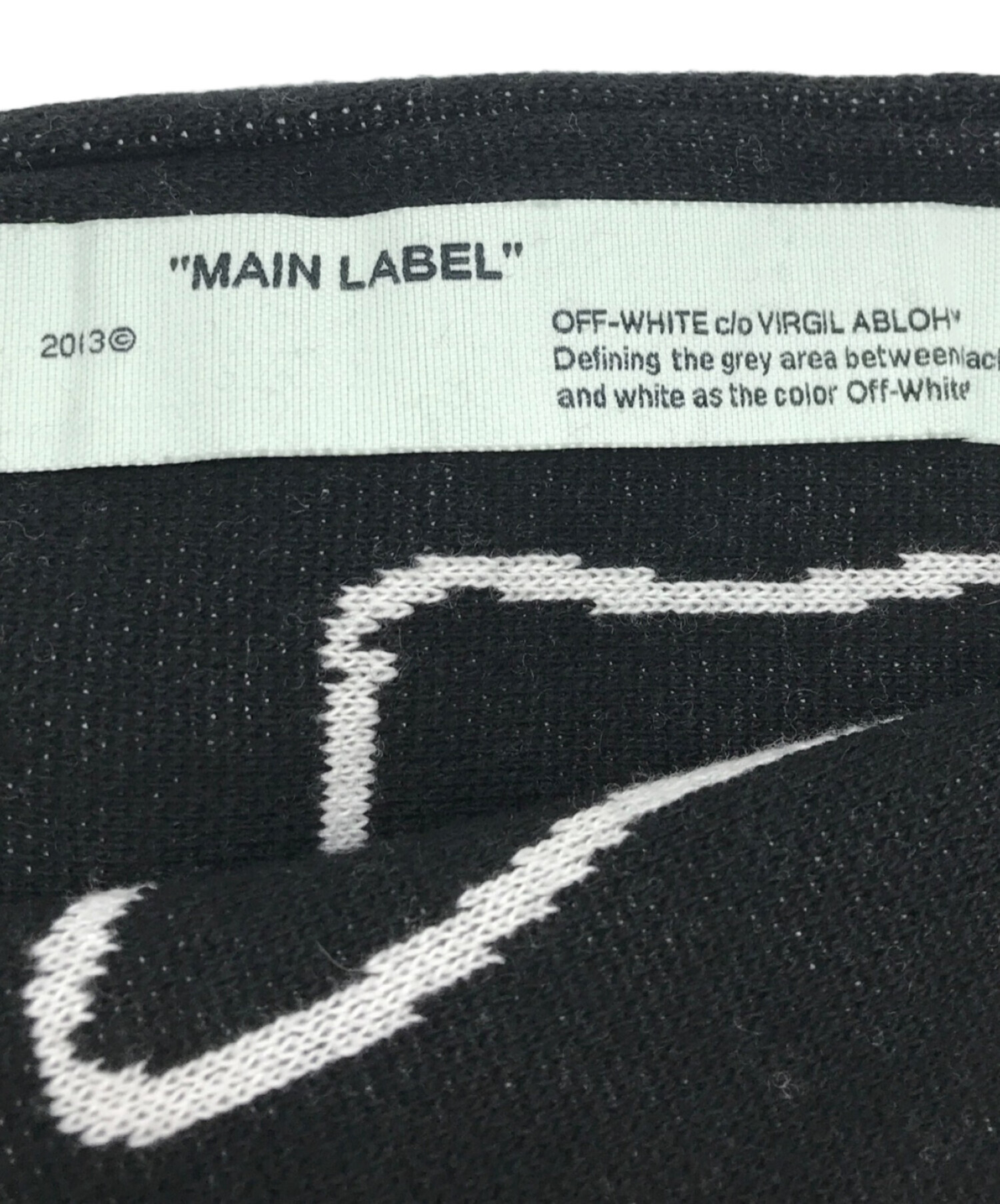 中古・古着通販】OFFWHITE (オフホワイト) アローズプリントマフラー 