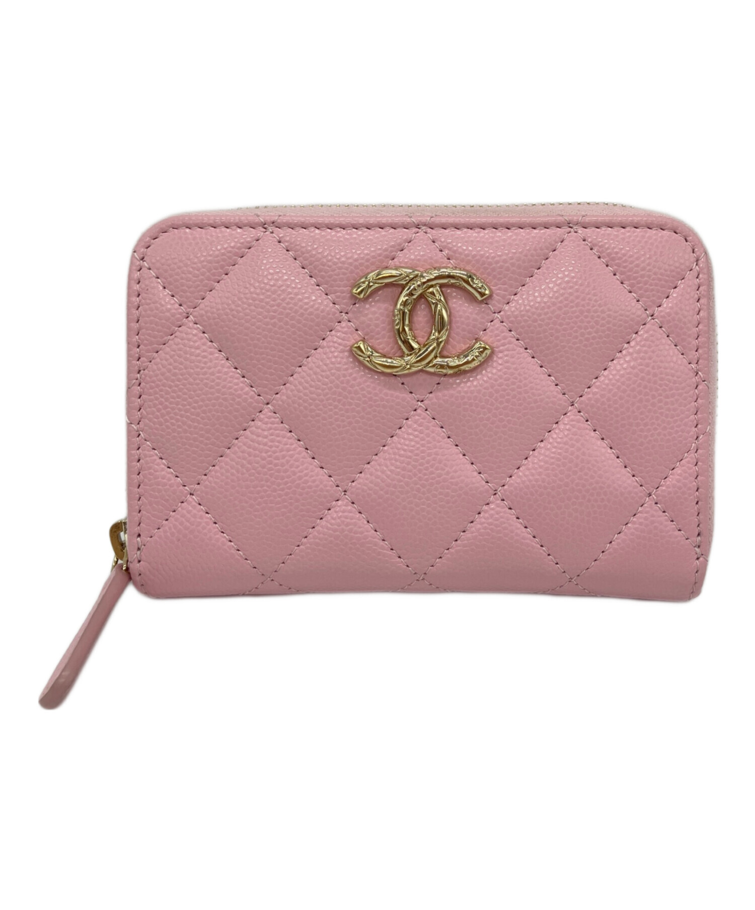美品　CHANEL シャネル　パース　キャビアスキン　マトラッセ 中古・古着通販】CHANEL (シャネル) マトラッセ キャビアスキン ジップ